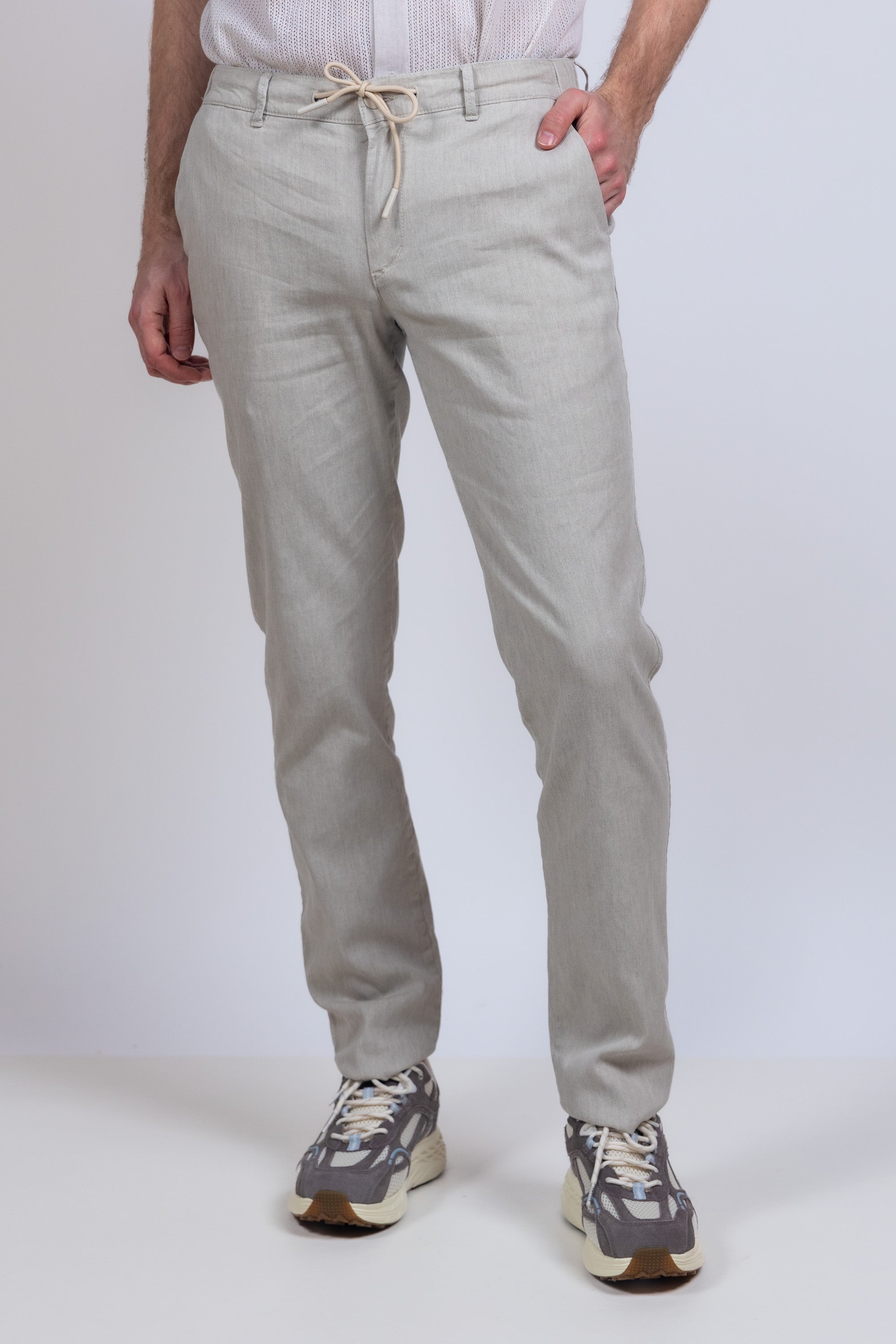 Broek met koord - Beige