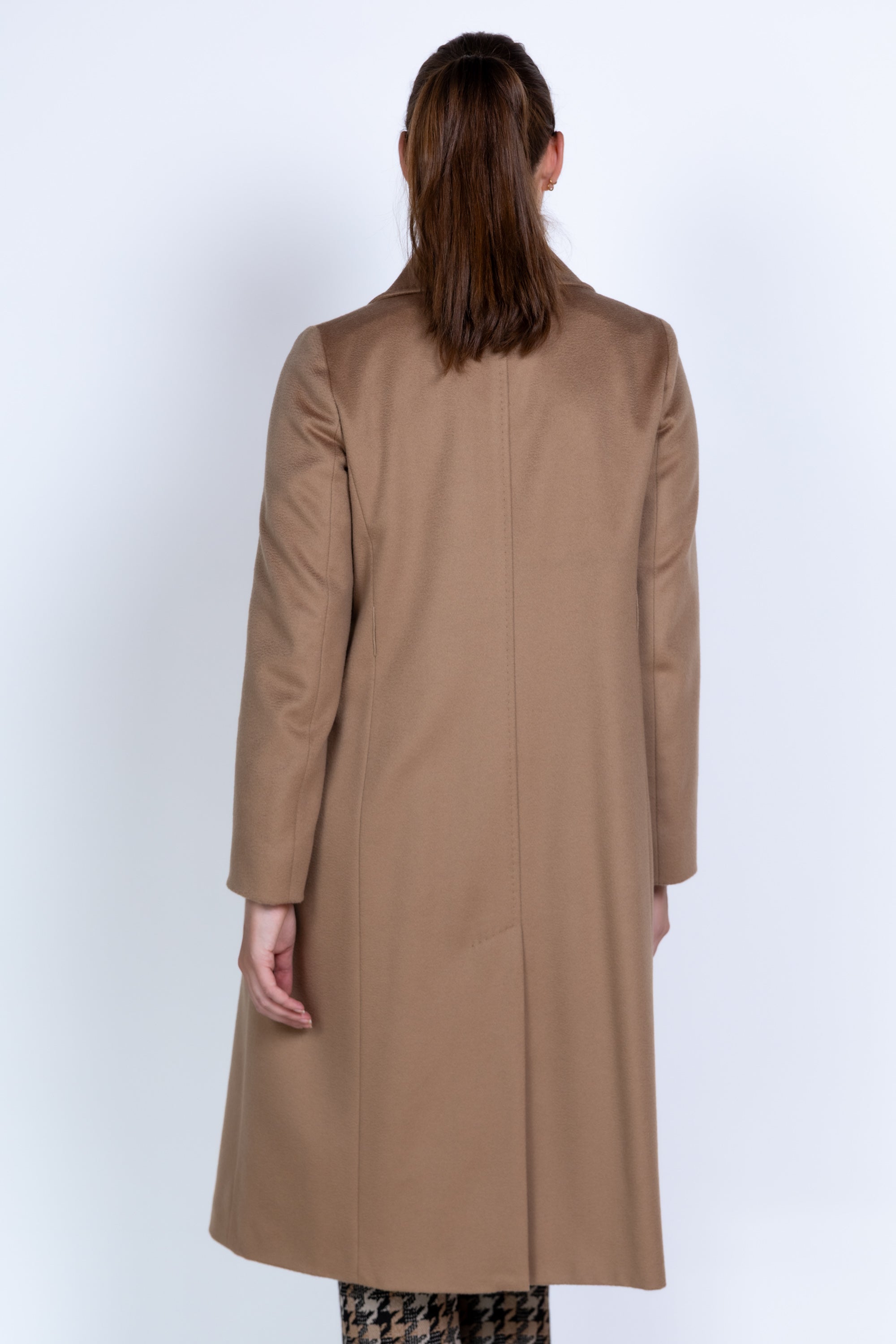 Mantel met kraag - Camel