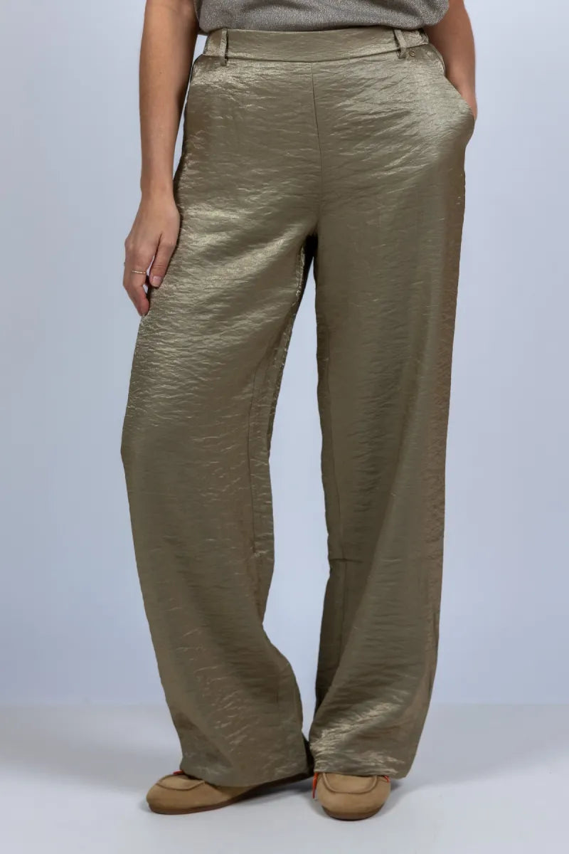 NUKUS NUKUS NKS09076 Wijde broek - Khaki