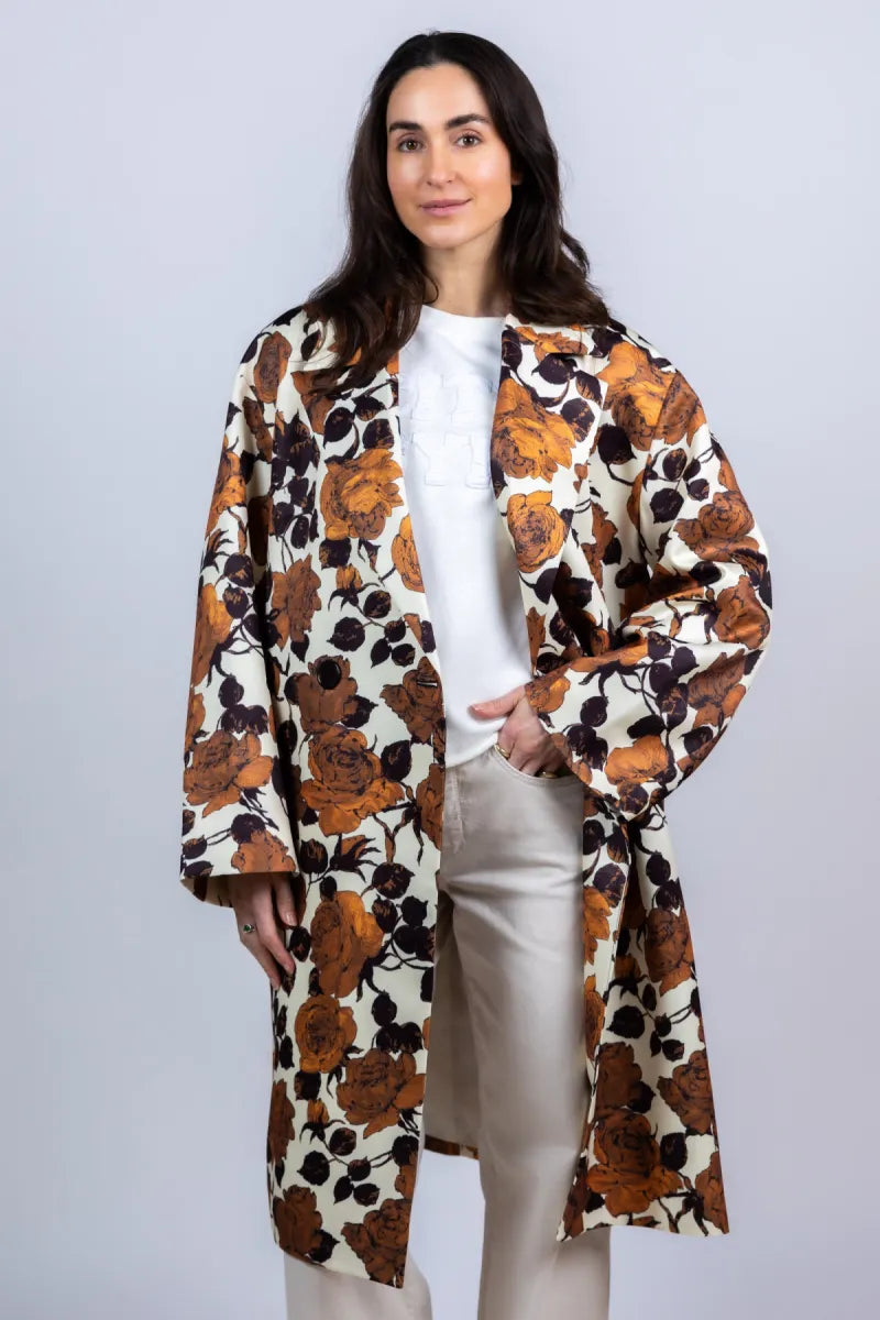 ESSENTIEL ANTWERP ESSENTIEL ANTWERP JUNTA Jas met bloemenprint - Ecru