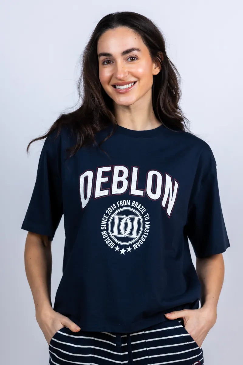 DEBLON SPORTS DEBLON SPORTS LUAN 2610521 T-shirt met print - Marine