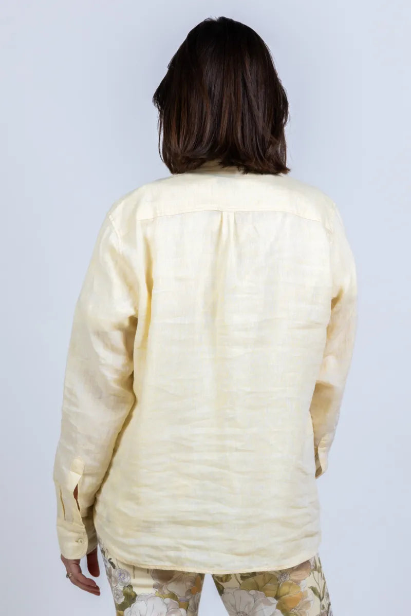 0039 ITALY 0039 ITALY MIRA 210600 Blouse met knopen - Geel