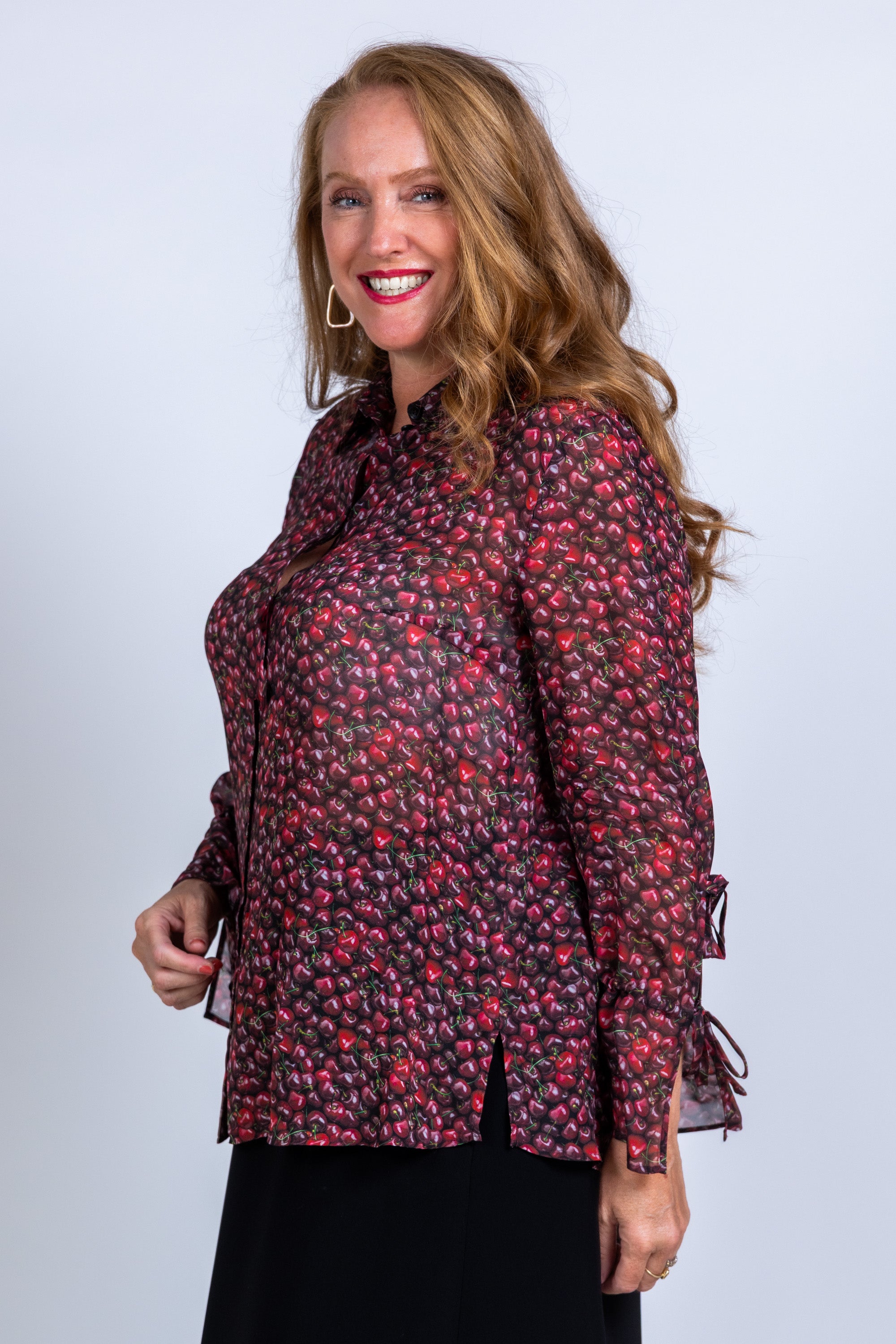 Blouse met print - Rood