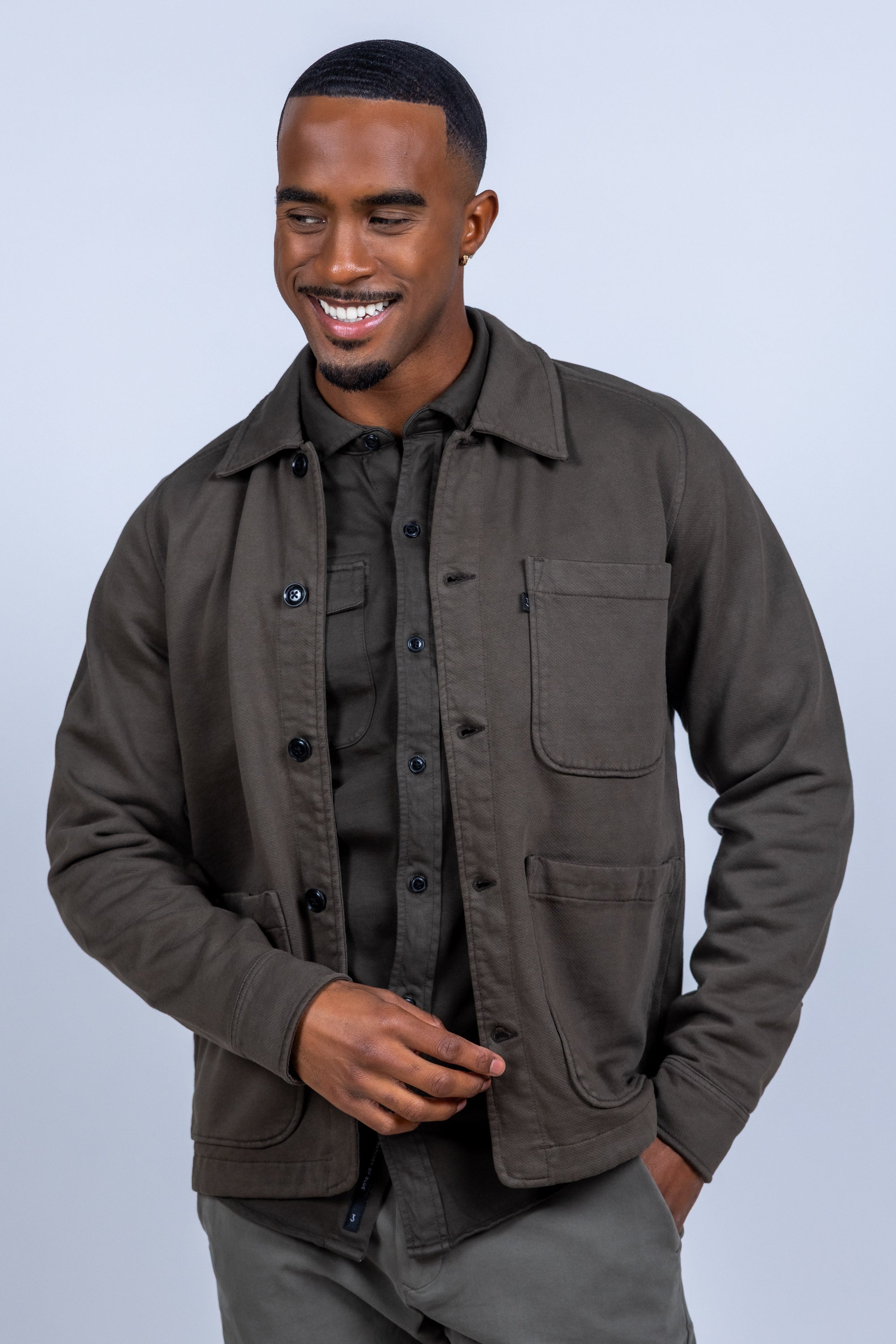 Jasje met knopen - Bronsbruin