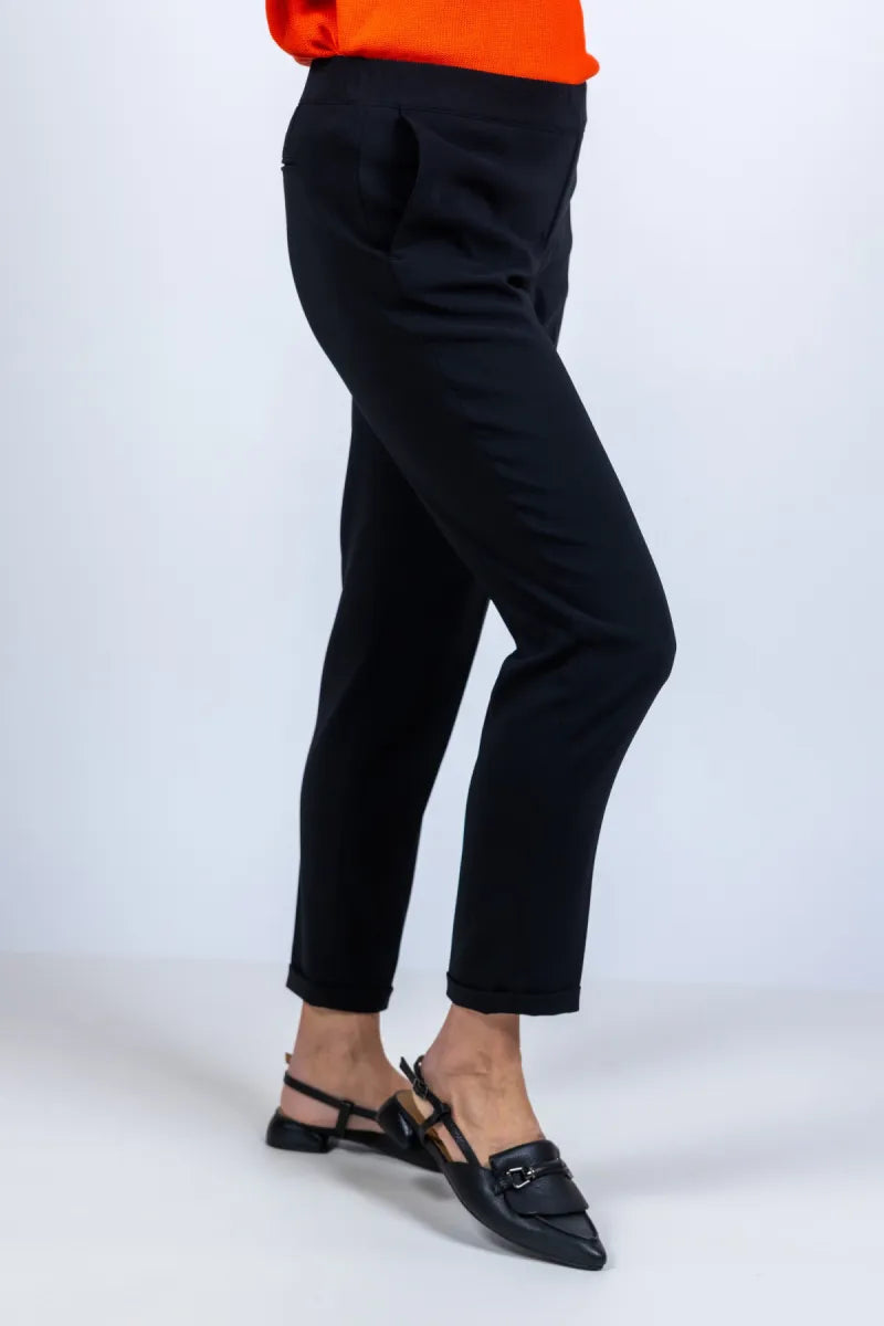 XANDRES XANDRES Philo XANDRES Philo Broek met omslag - Zwart