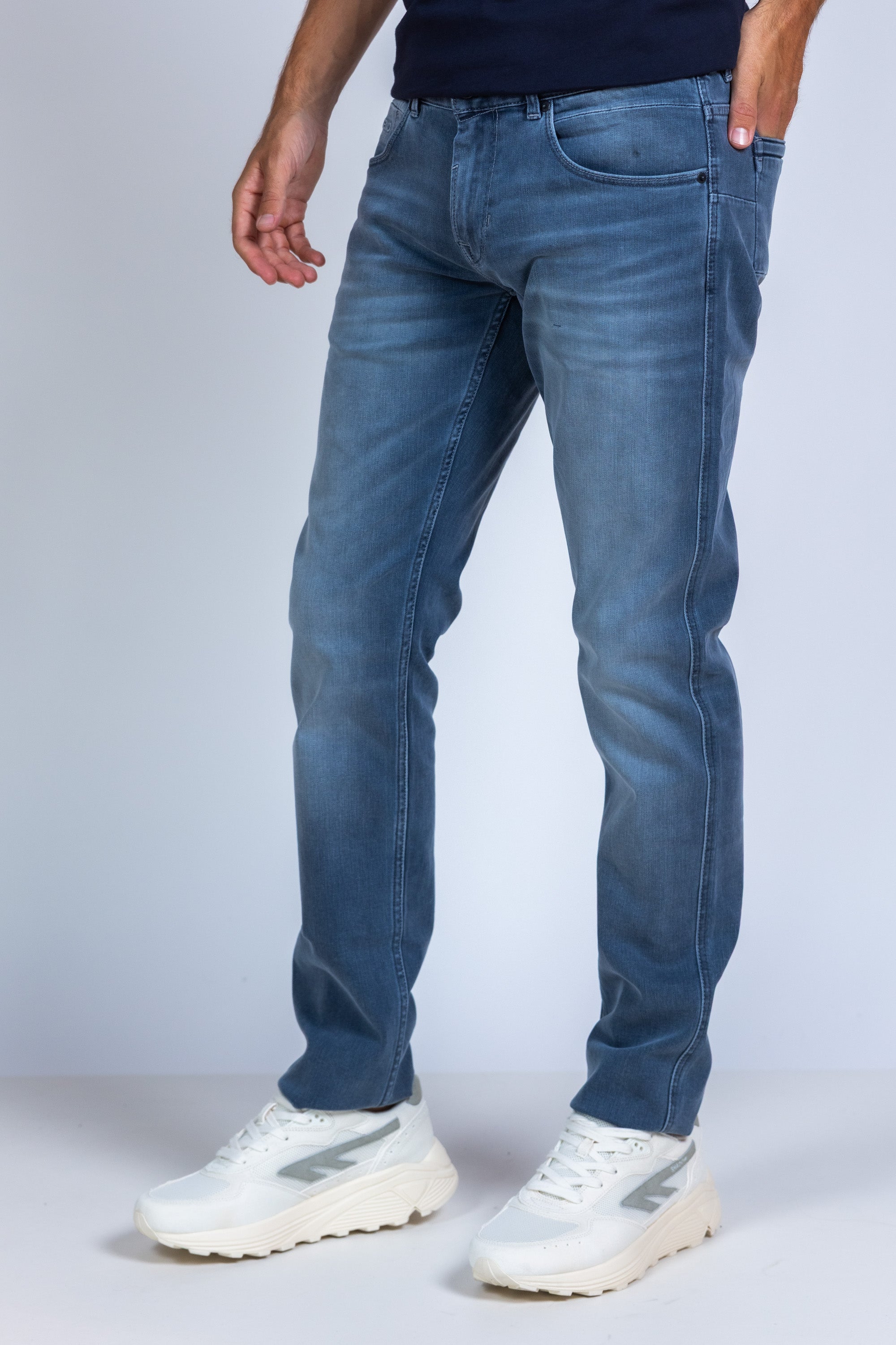 Jeans slim fit - Blauw/grijs