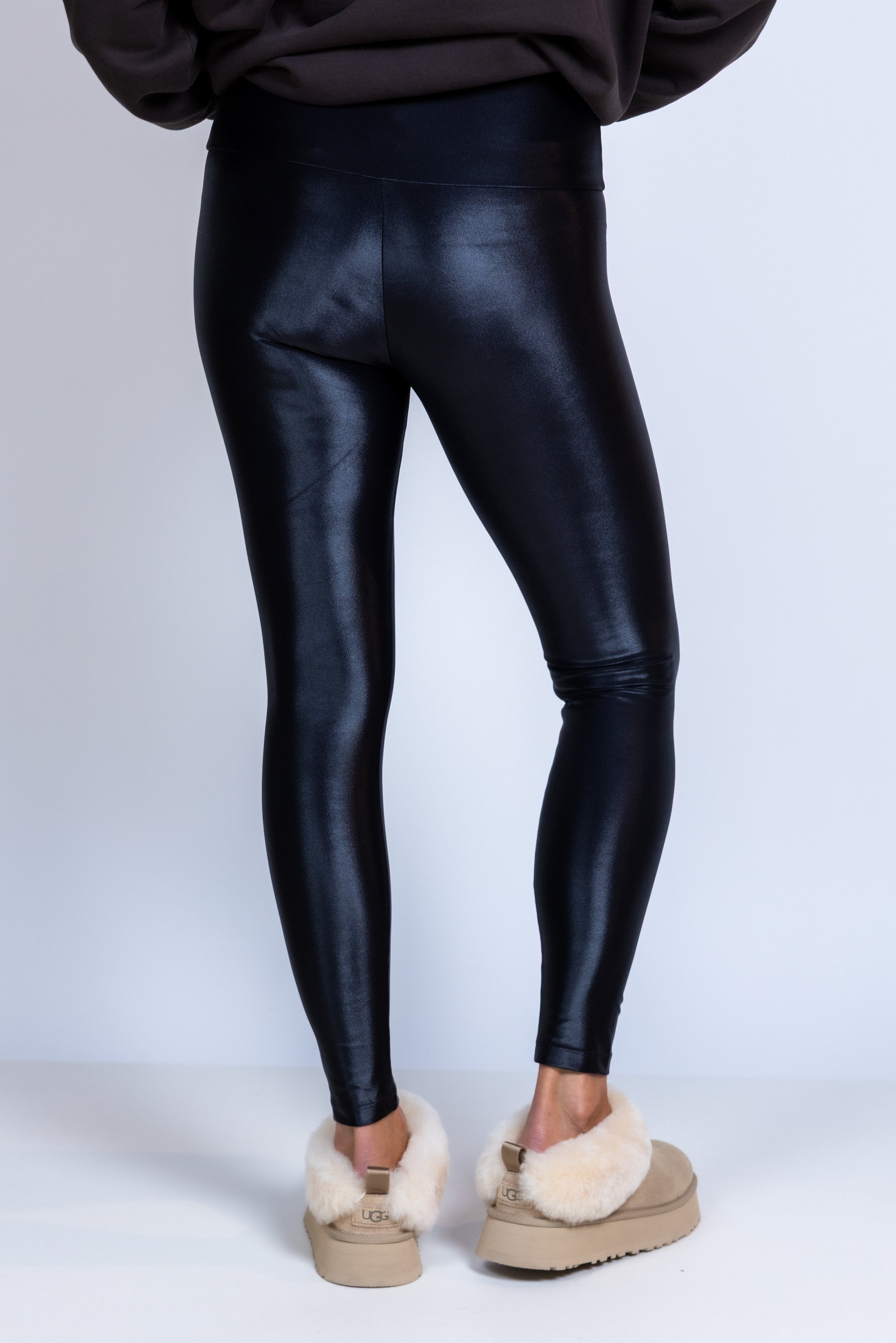 Legging met glans - Zwart