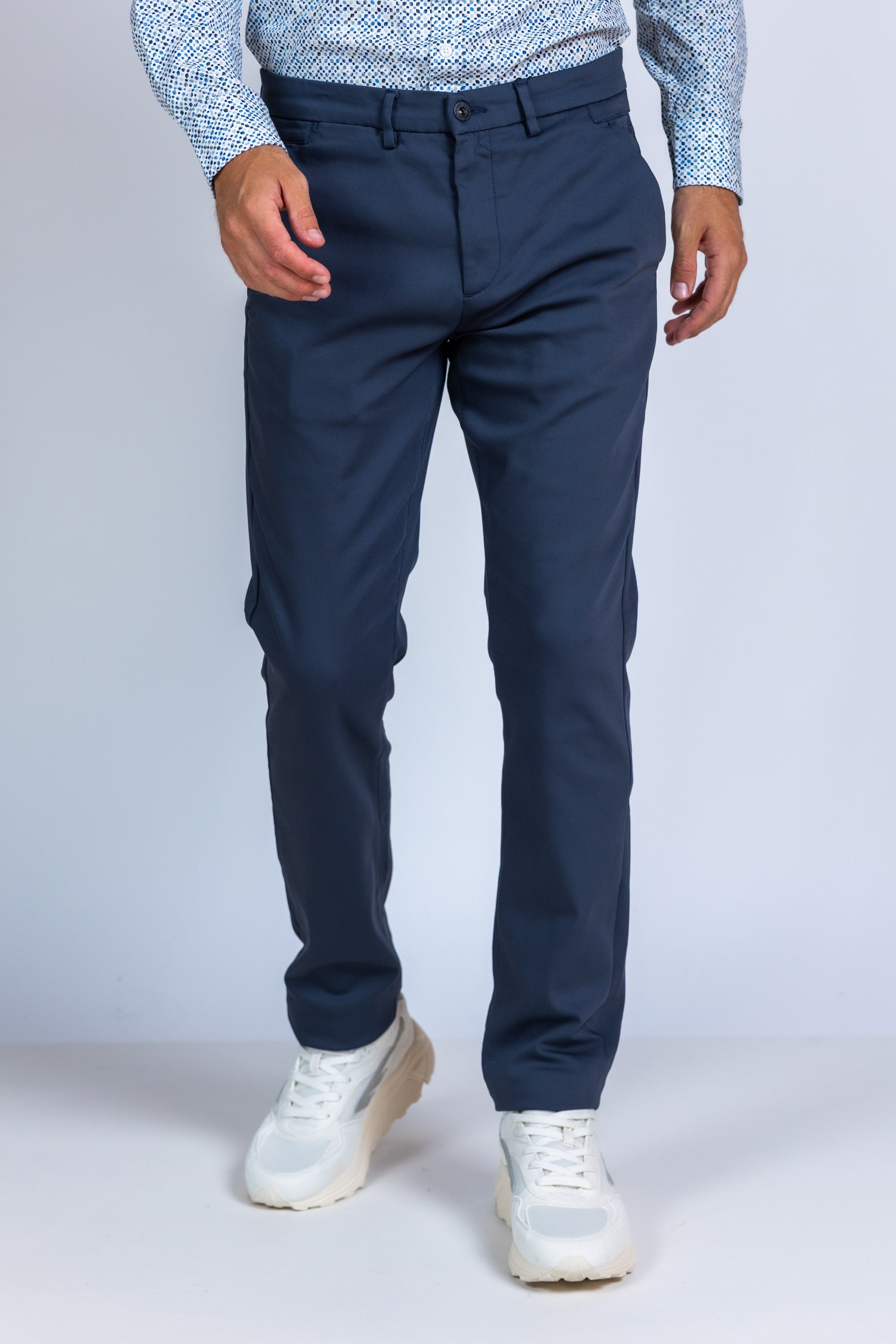Chino - Blauw/grijs