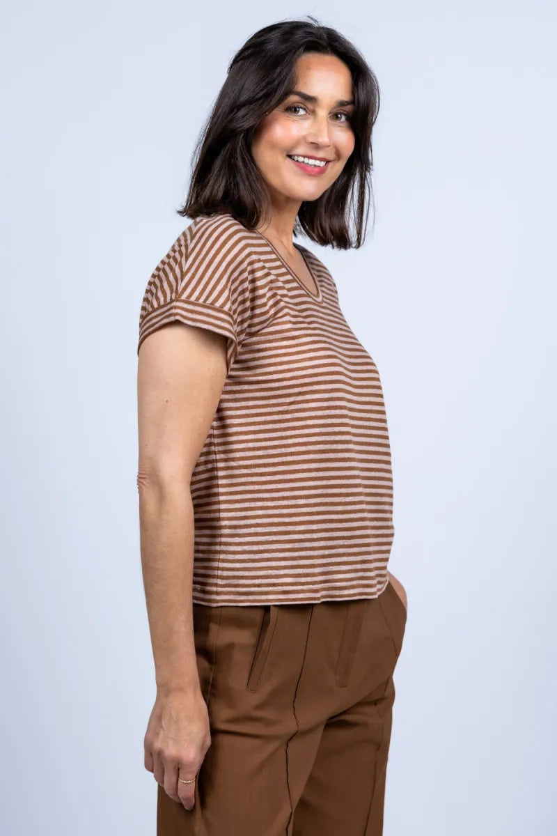 LUISA CERANO LUISA CERANO 338369-7687 LUISA CERANO 338369-7687 T-shirt met strepen - Vicunia