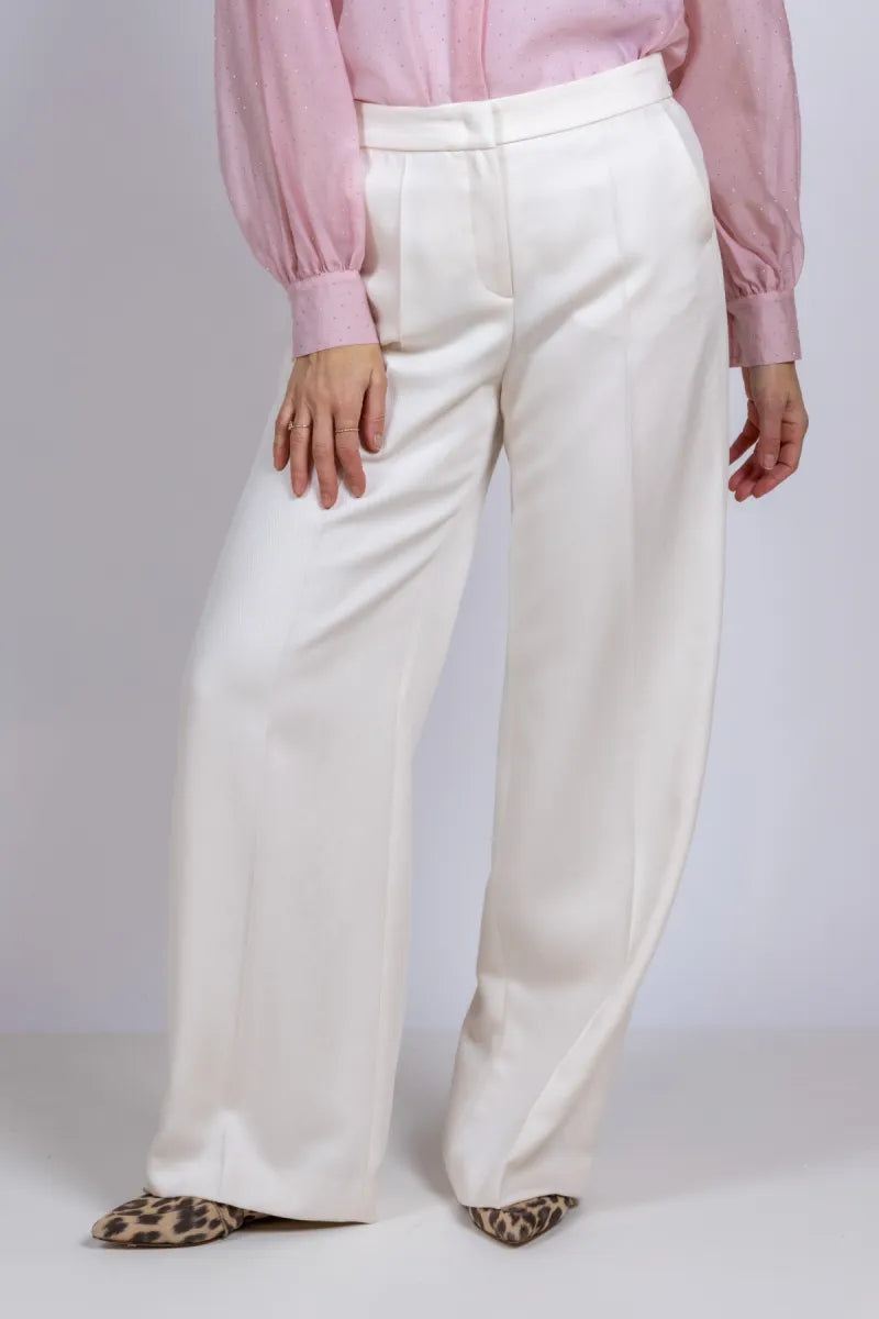 LUISA CERANO LUISA CERANO 638880-3799 Wijde pantalon - Ecru