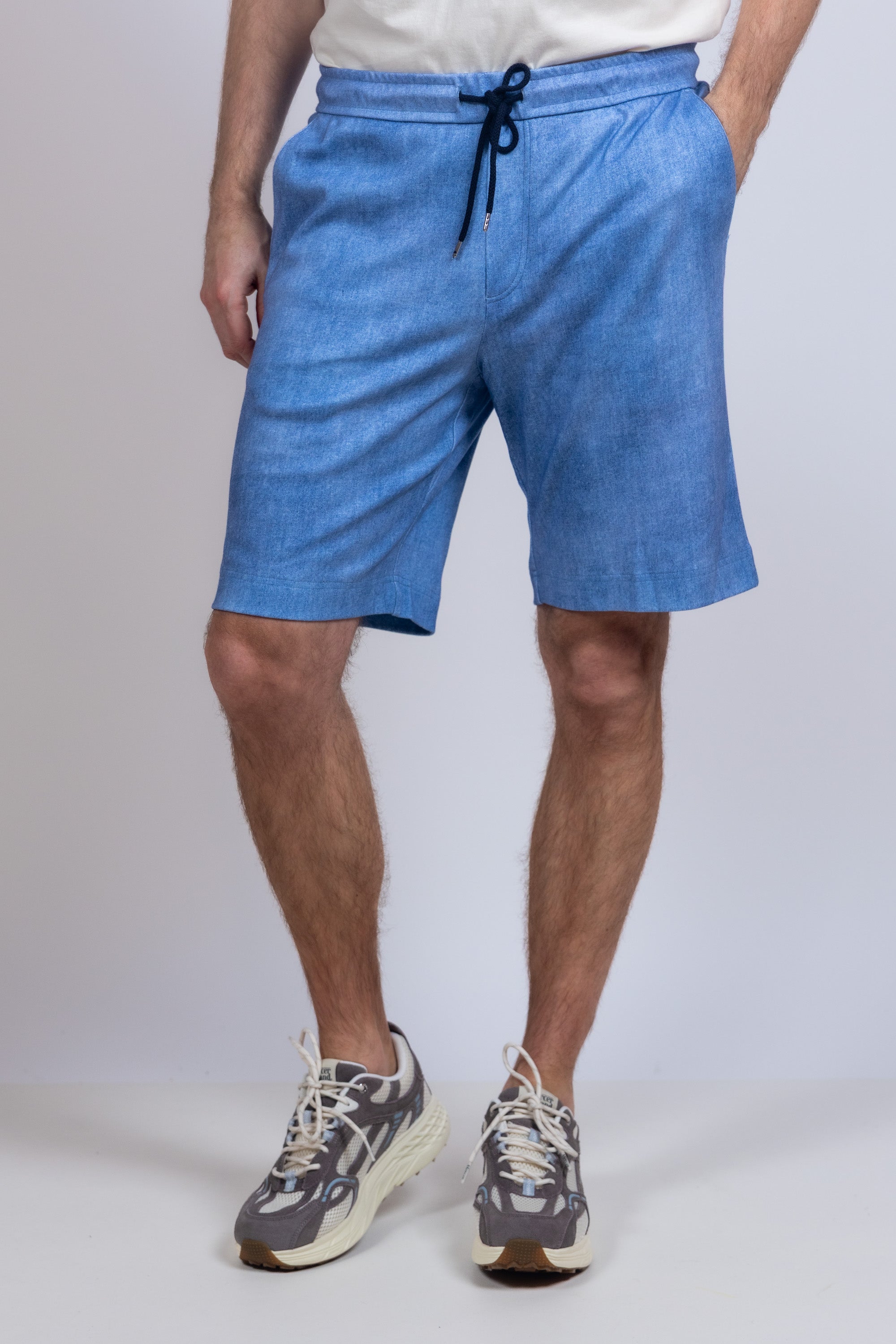 Korte broek met koord - Inkt