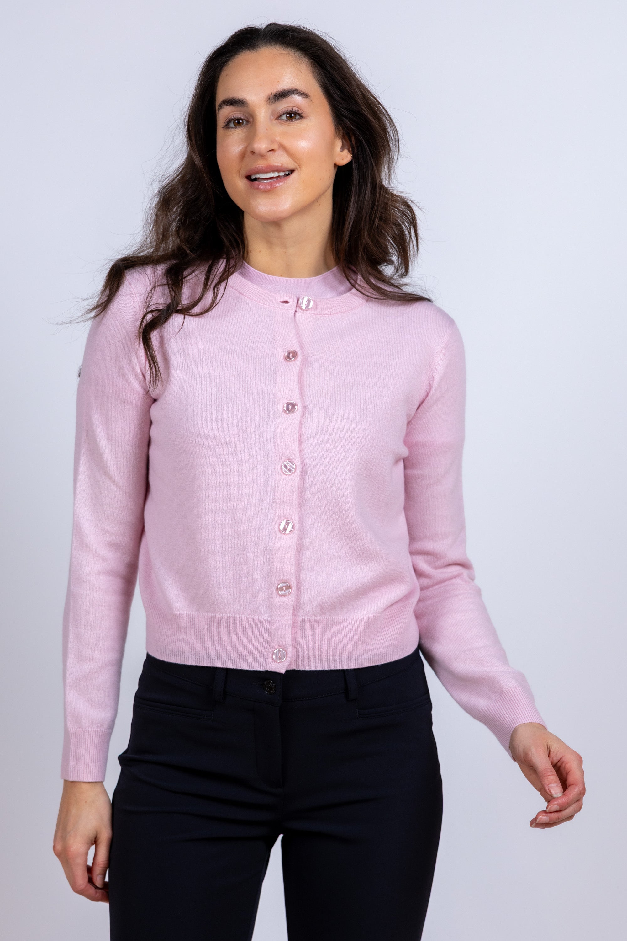 Vest met knopen - Roze