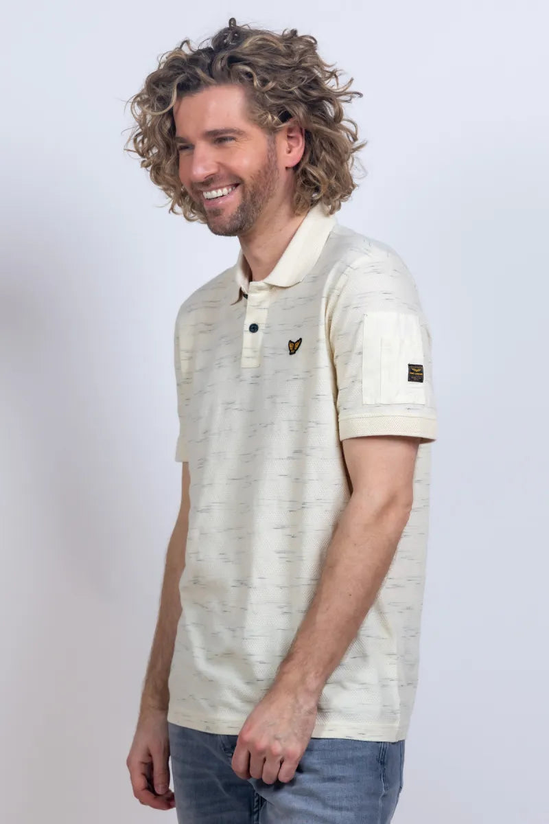 PME PME PPSS2603885 Polo met korte mouwen - Ecru
