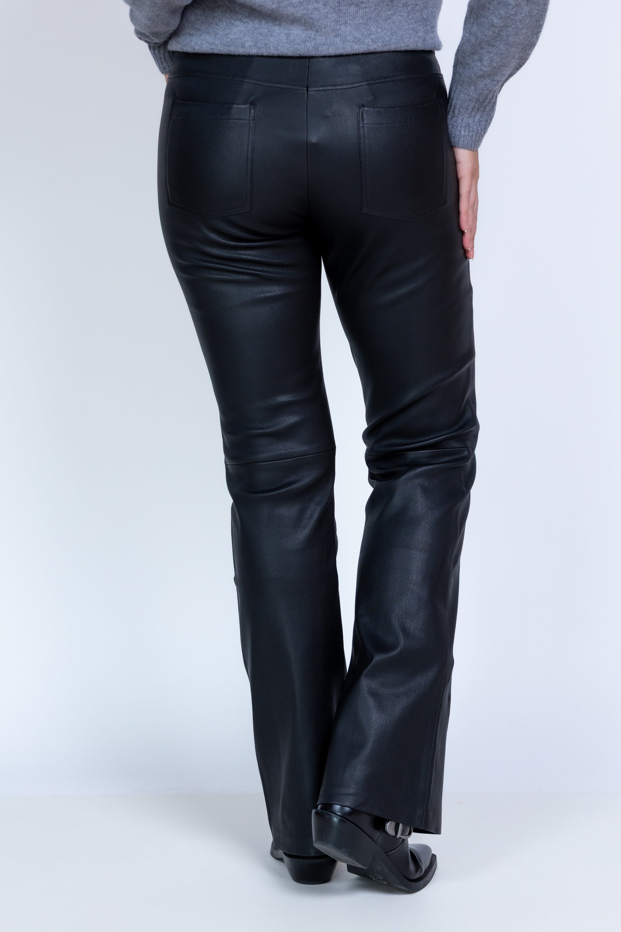 Leren broek - Zwart