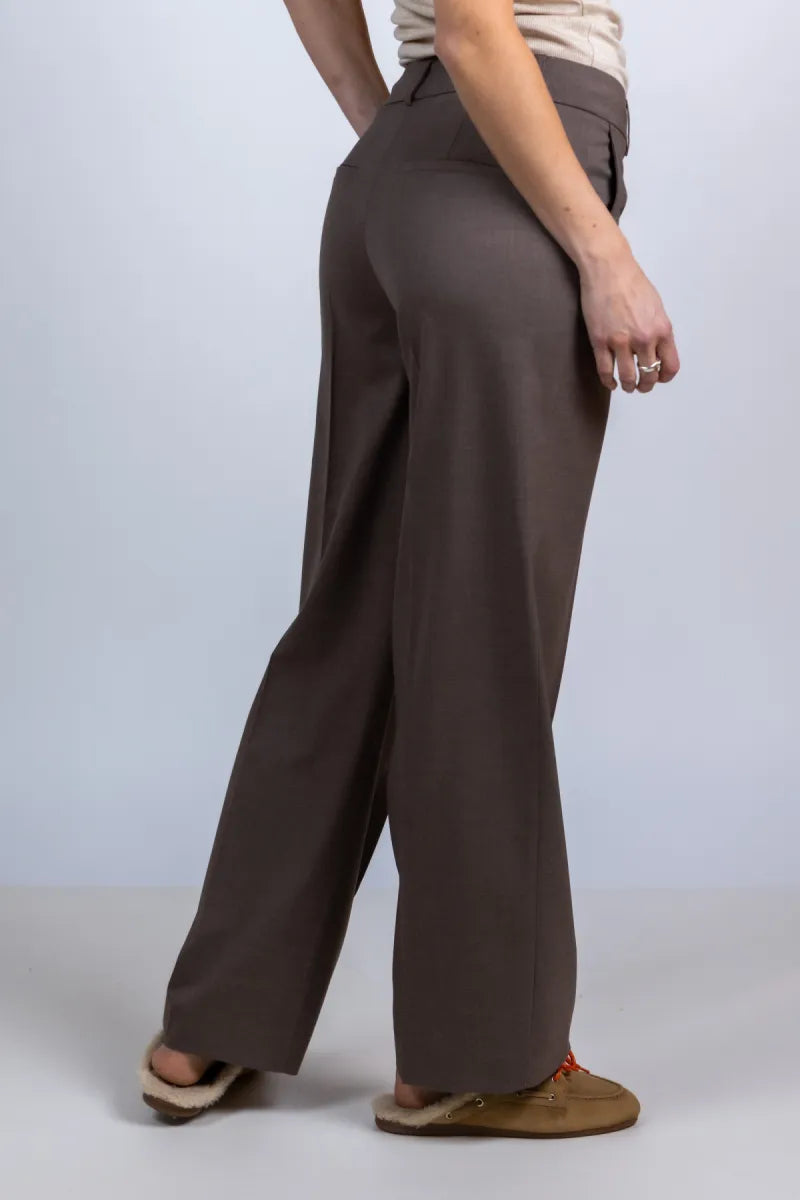 SELECTED SELECTED WI RITA LISA16102219 Wijde pantalon - Bruin