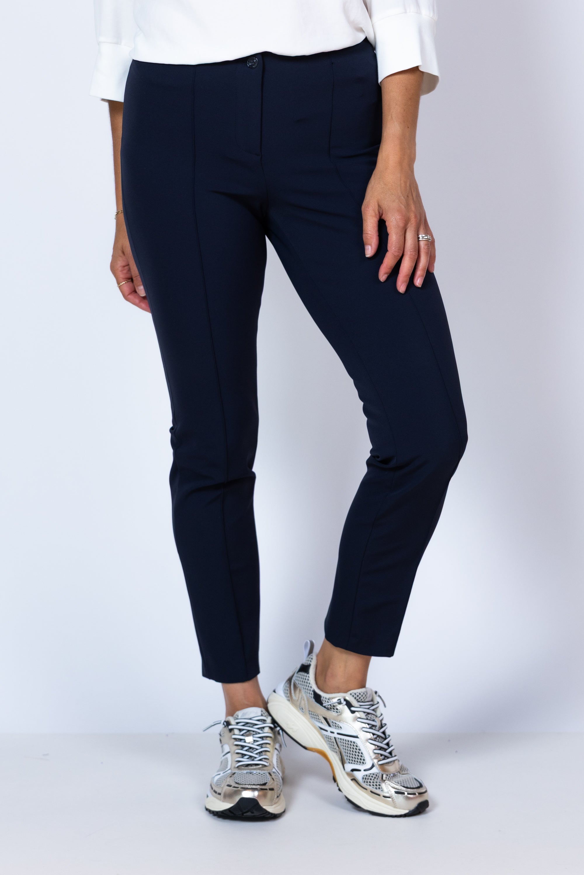 Broek met elastiek - Marine