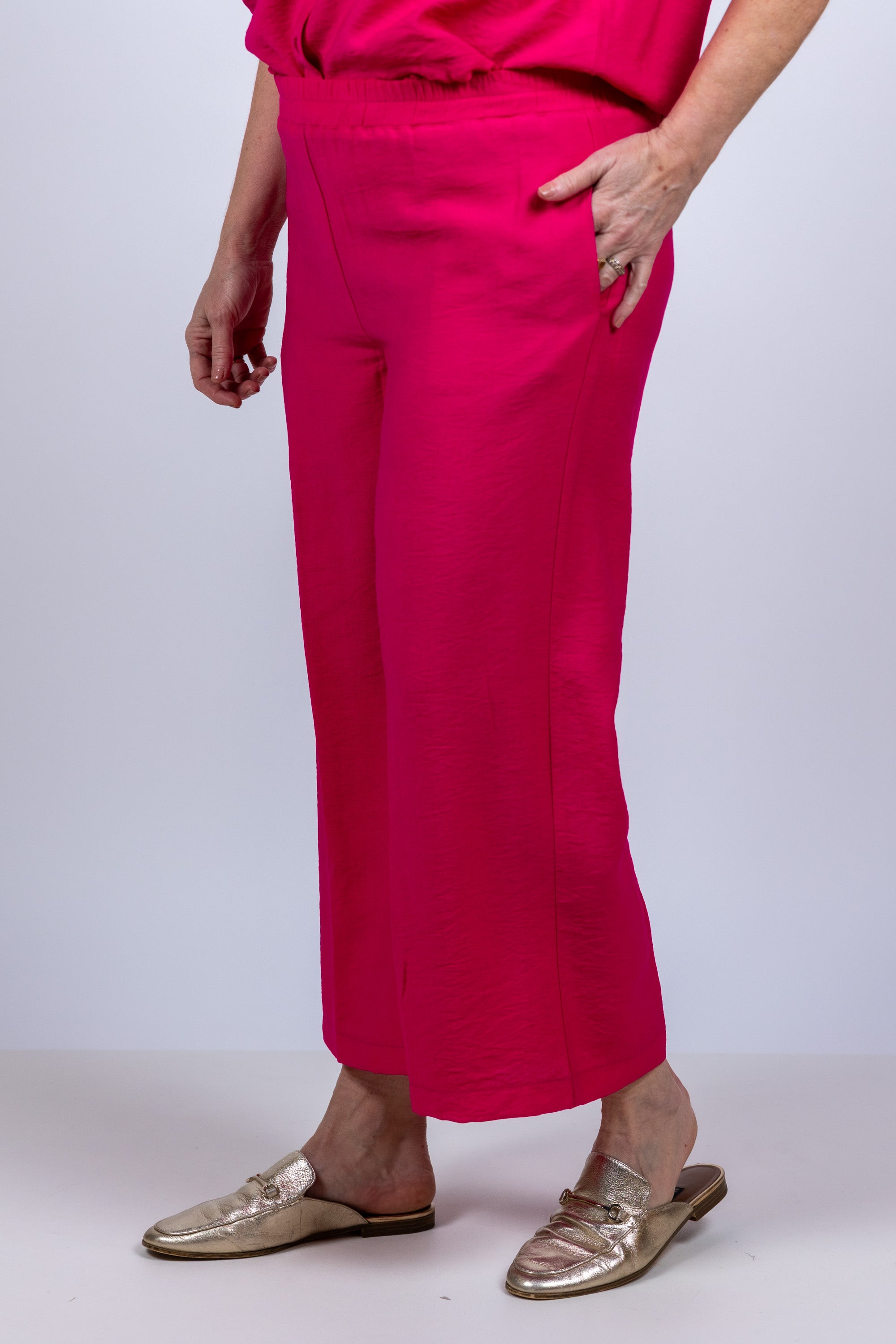 Wijde broek - Pink/cyclaam