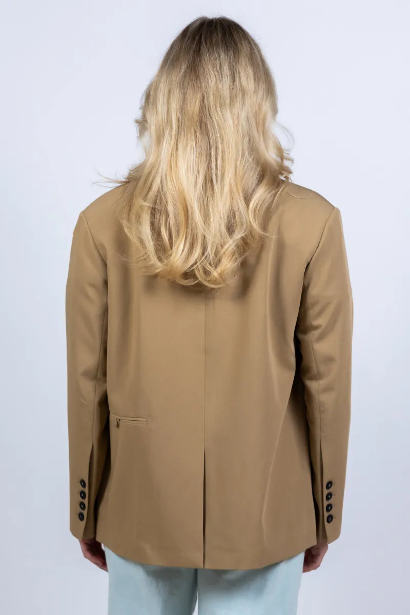 YAYA YAYA 01-501081-602 Blazer met knopen - Safaribeige