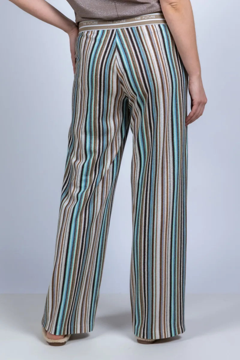 CAMBIO CAMBIO 6485-0318.00 CAMBIO 6485-0318.00 Broek met strepen - Bleu