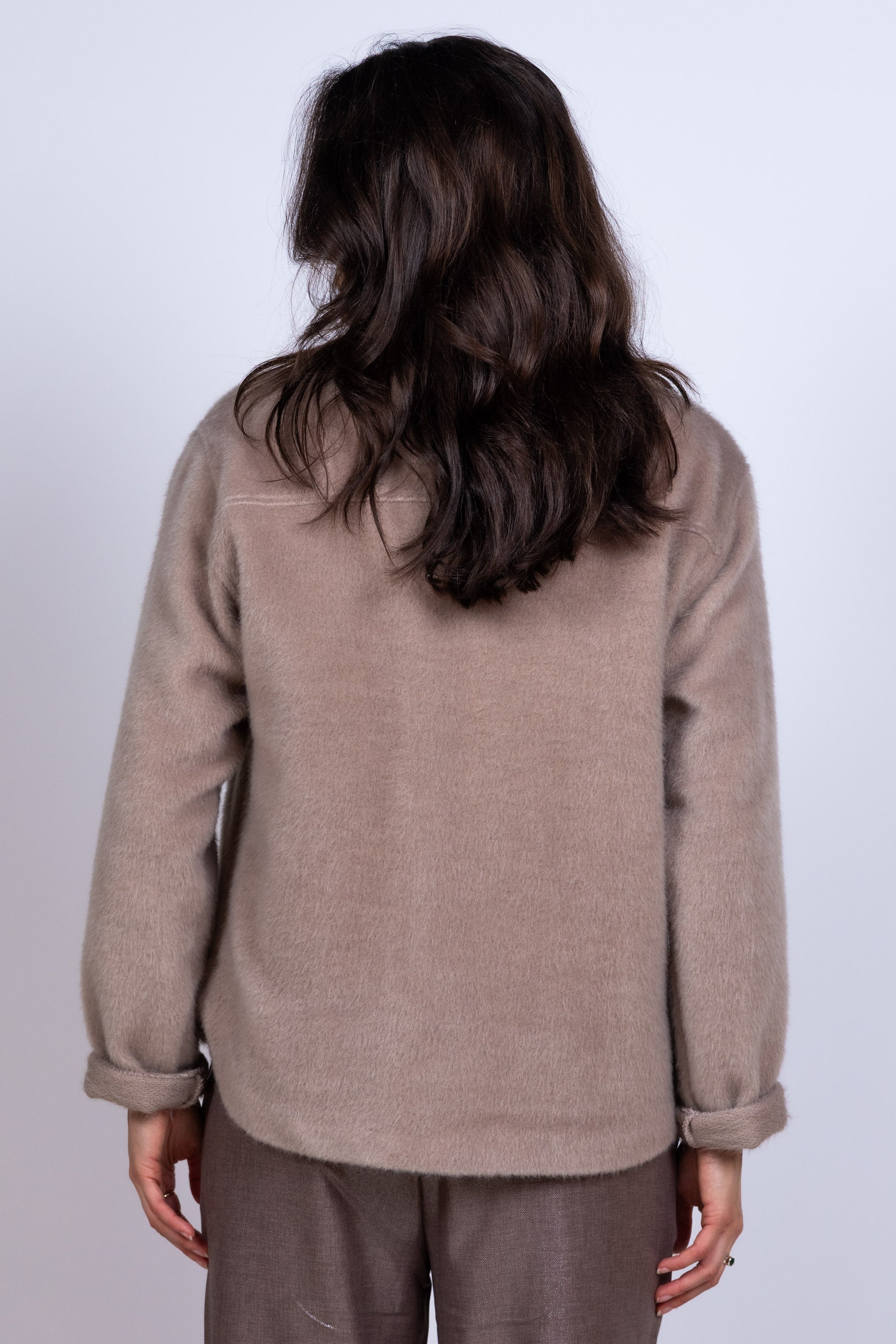 Jasje met knopen - Taupe