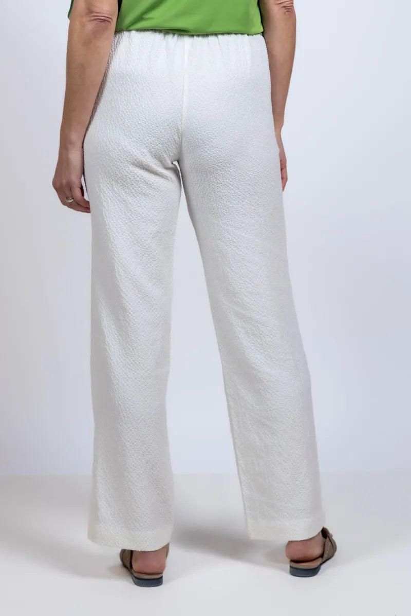 MARCCAIN COLLECTIE MARCCAIN COLLECTIE AC.81.62 W63 Broek met rechte pijpen - Ecru
