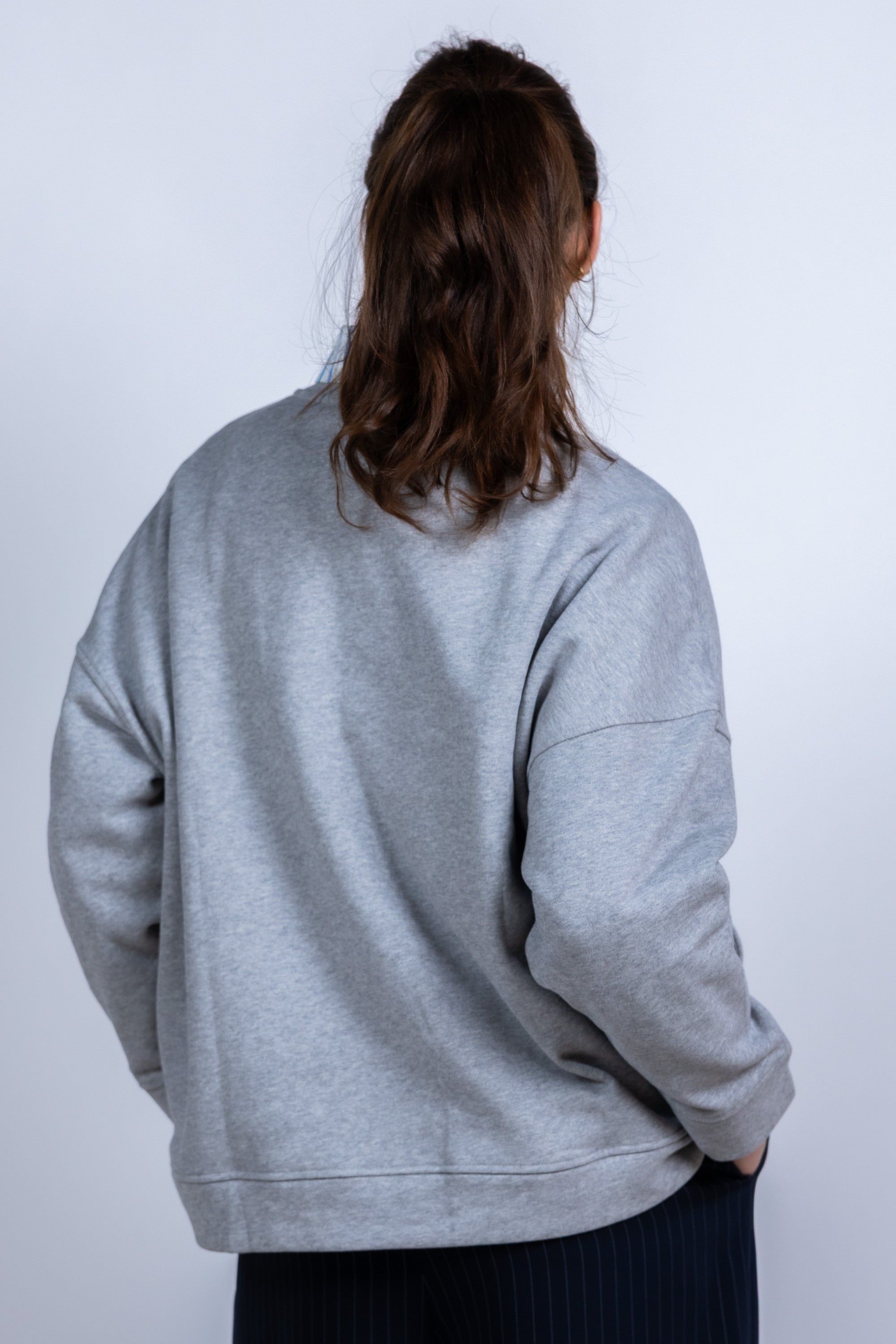 Sweater met print - Lichtgrijs