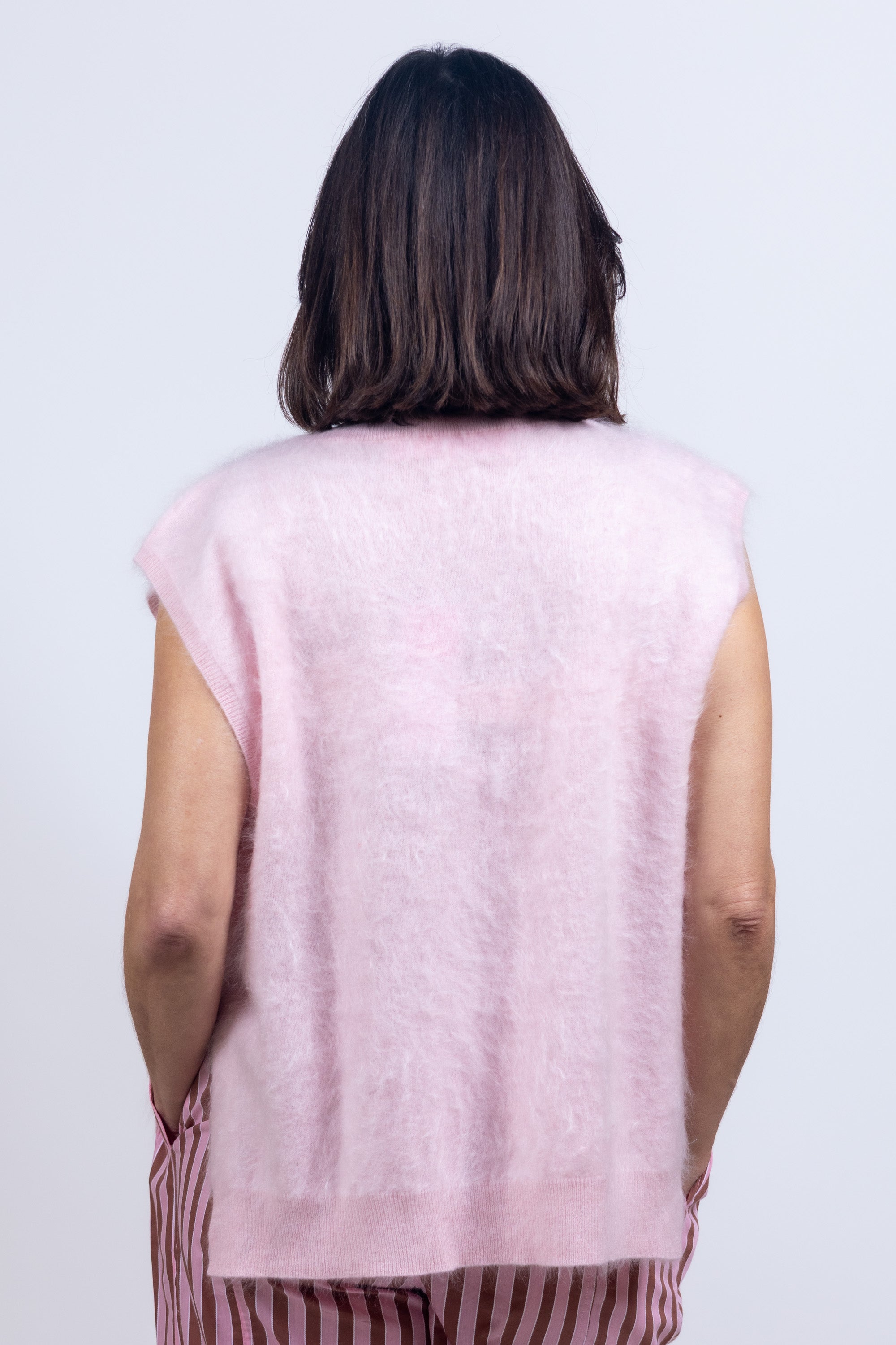 Gebreide spencer - Roze