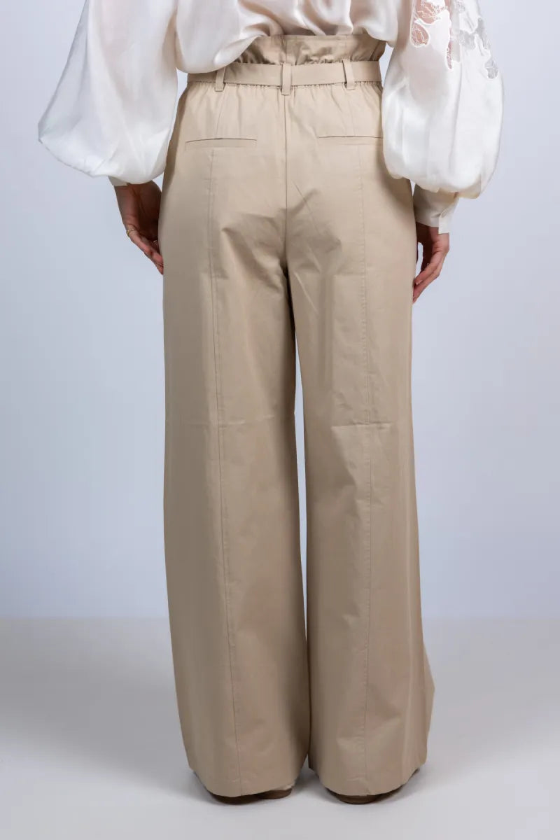 CPH MUSE CPH MUSE 207373 gina pants CPH MUSE 207373 gina pants Wijde broek met ceintuur - Kit