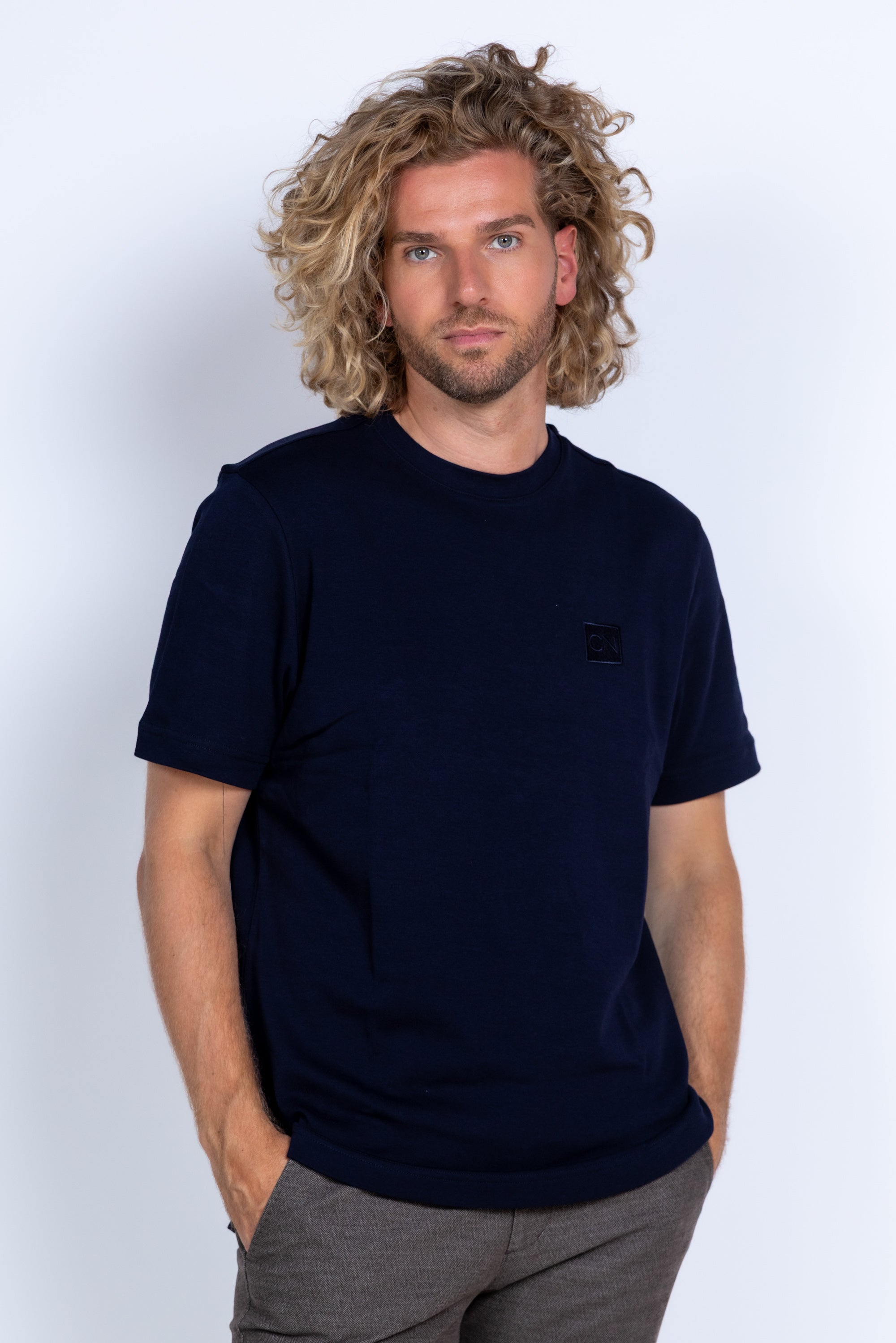 T-shirt met logo - Marine