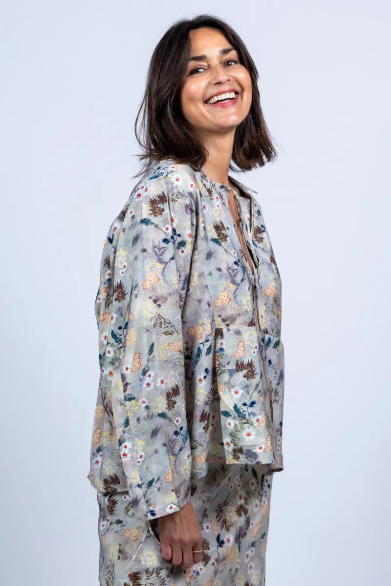 MUNTHE Blouse met bloemenprint - Kit