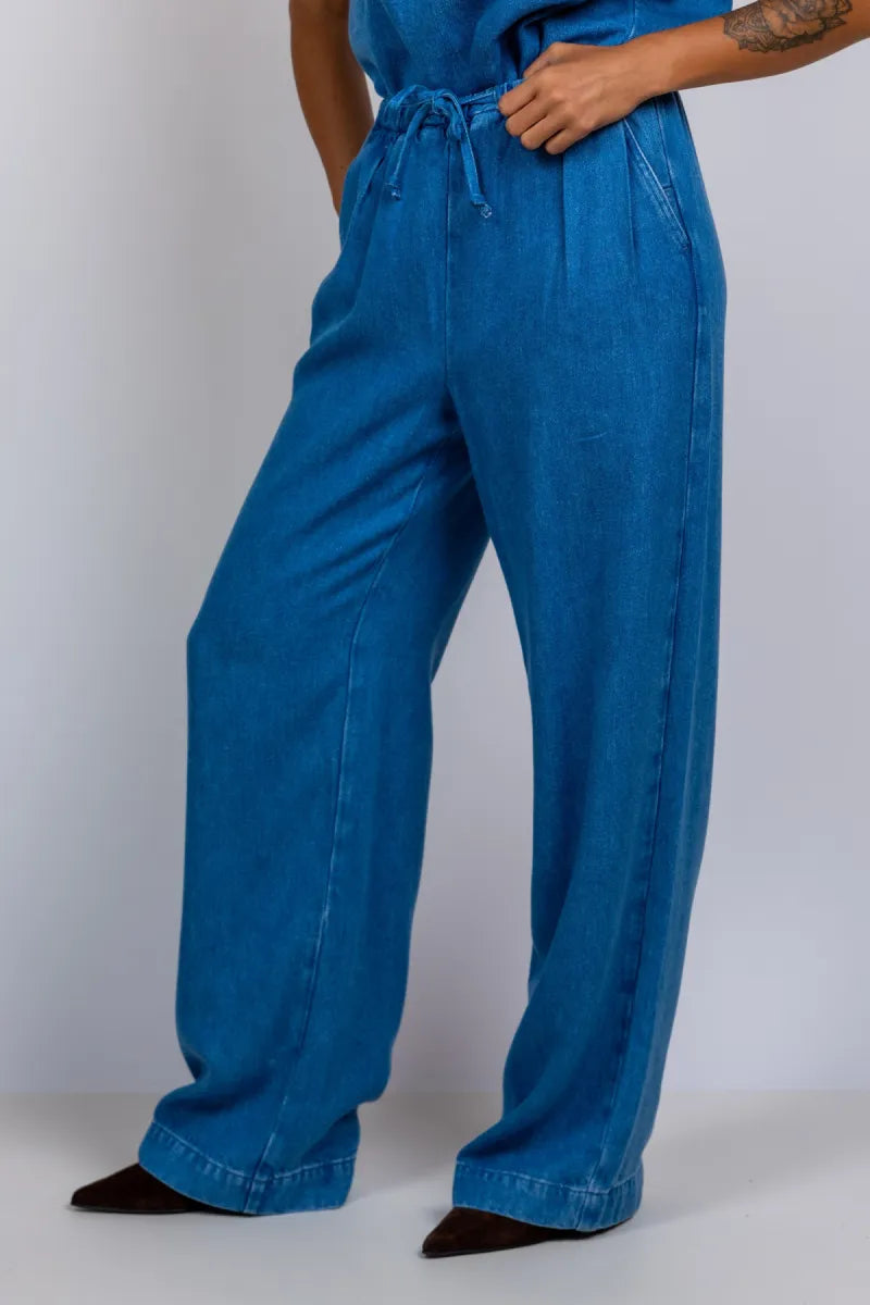 STUDIO CLIQUE STUDIO CLIQUE CLIO Wijde broek met koord - Jeans