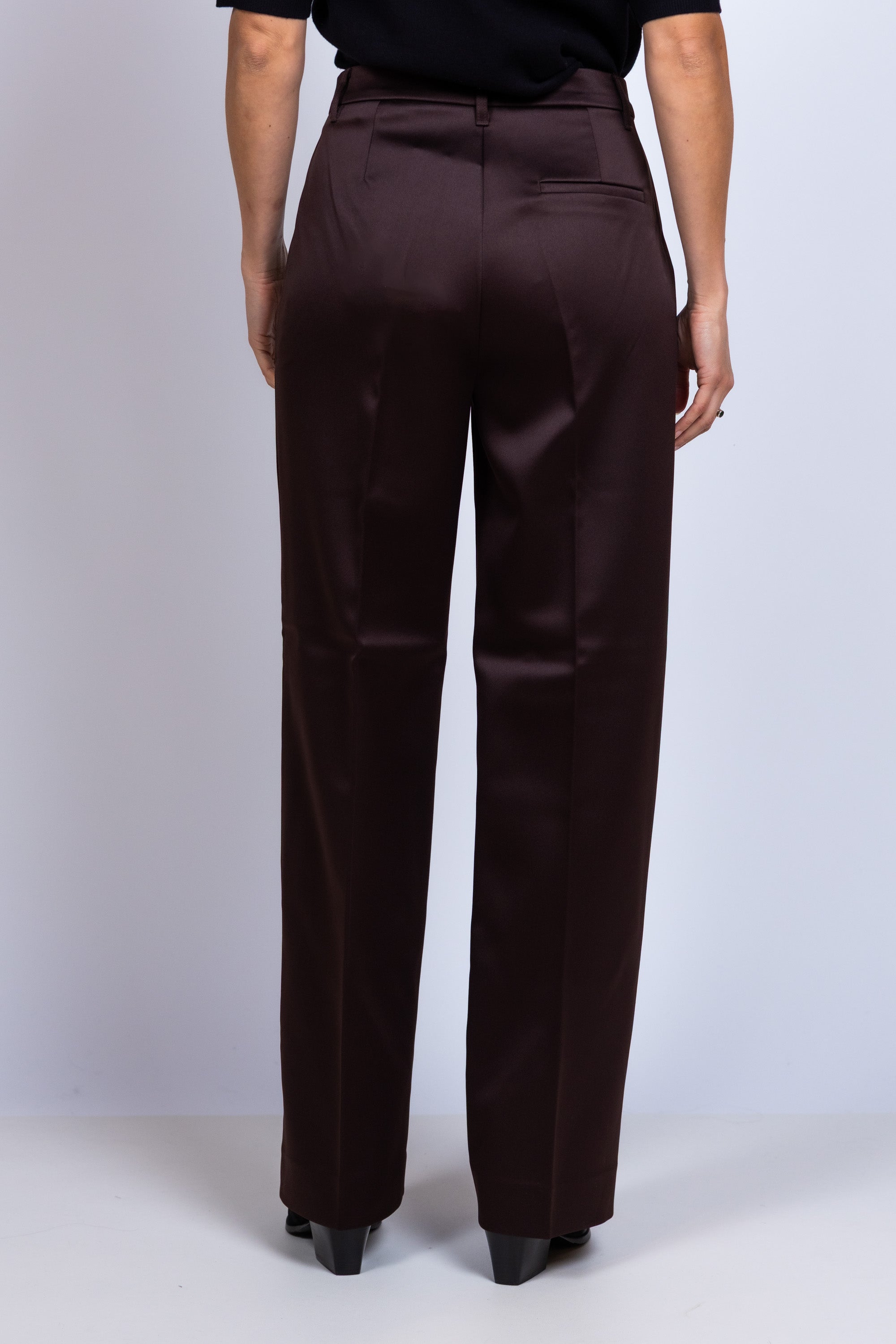 Broek met rechte pijpen - Bruin