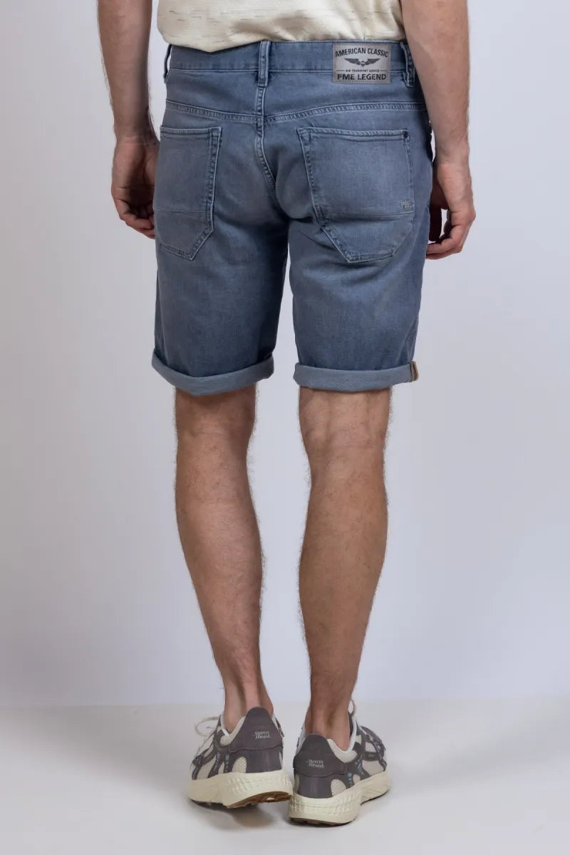 PME PME PSH165 Denim short - Middengrijs