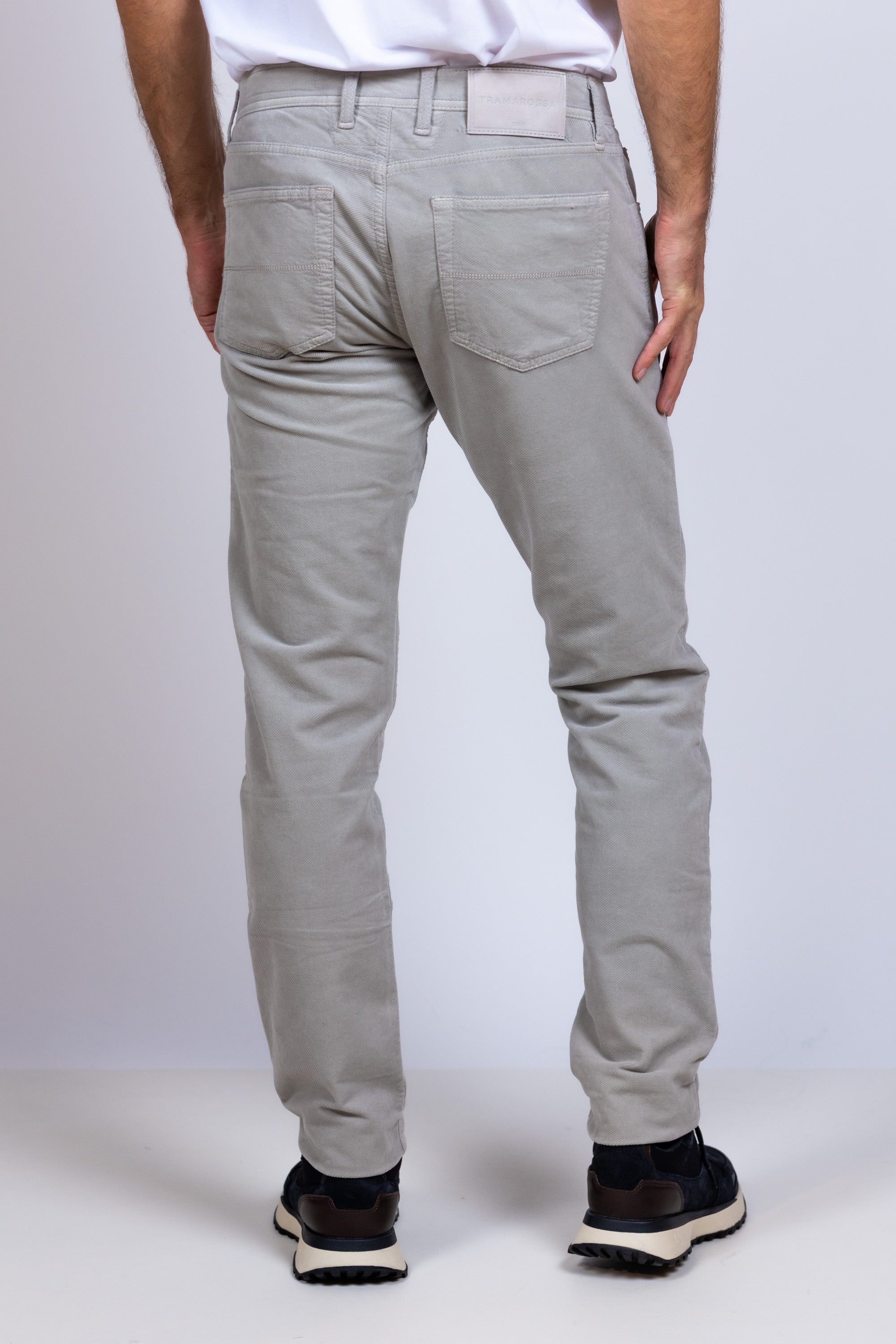 Broek met rits - Licht taupe
