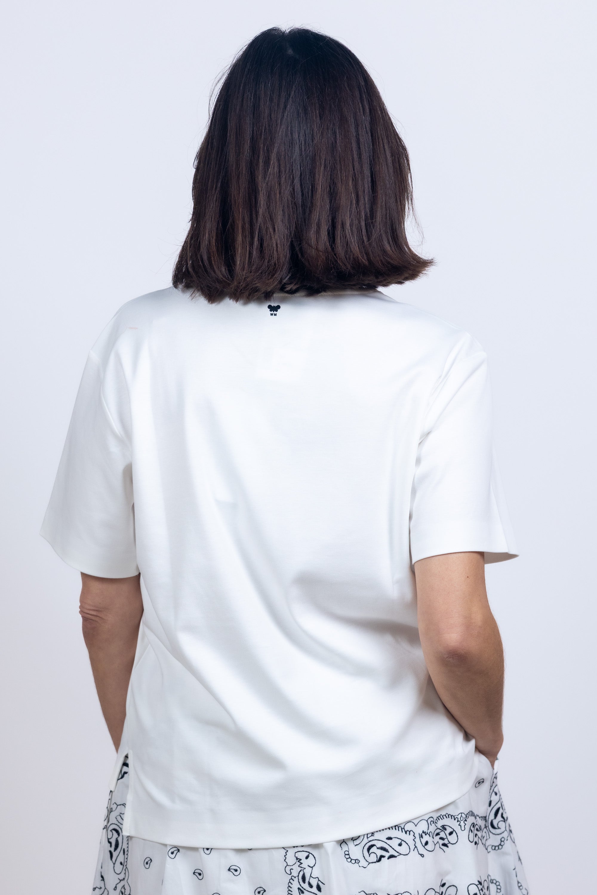 T-shirt met ronde hals - Wit