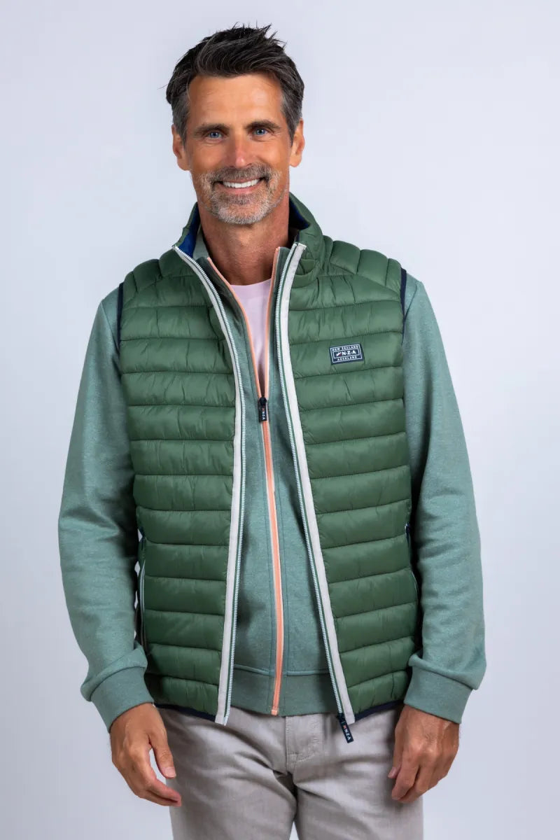 NEW ZEALAND AUCKLAND NEW ZEALAND AUCKLAND 26AN820 Bodywarmer met rits - Olijfgroen