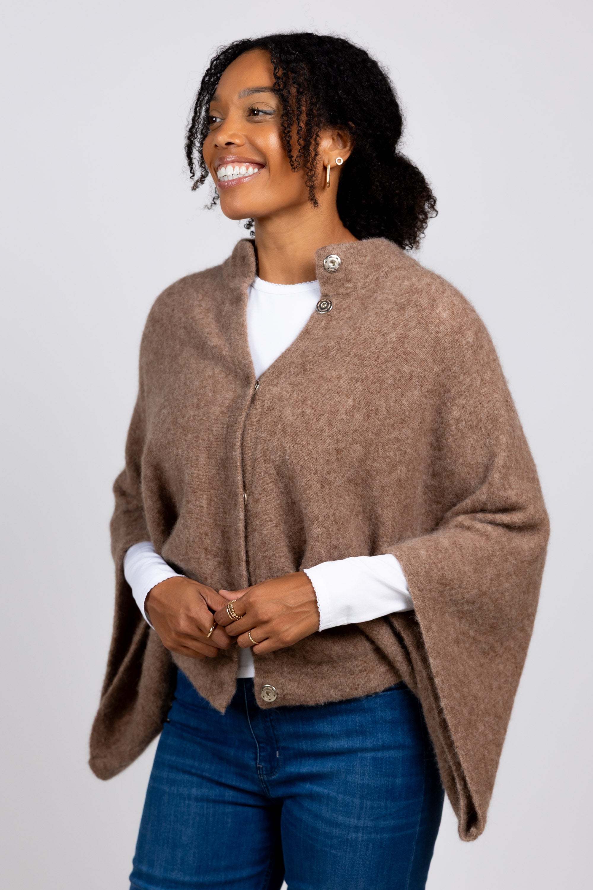 Oversized vest - Camel