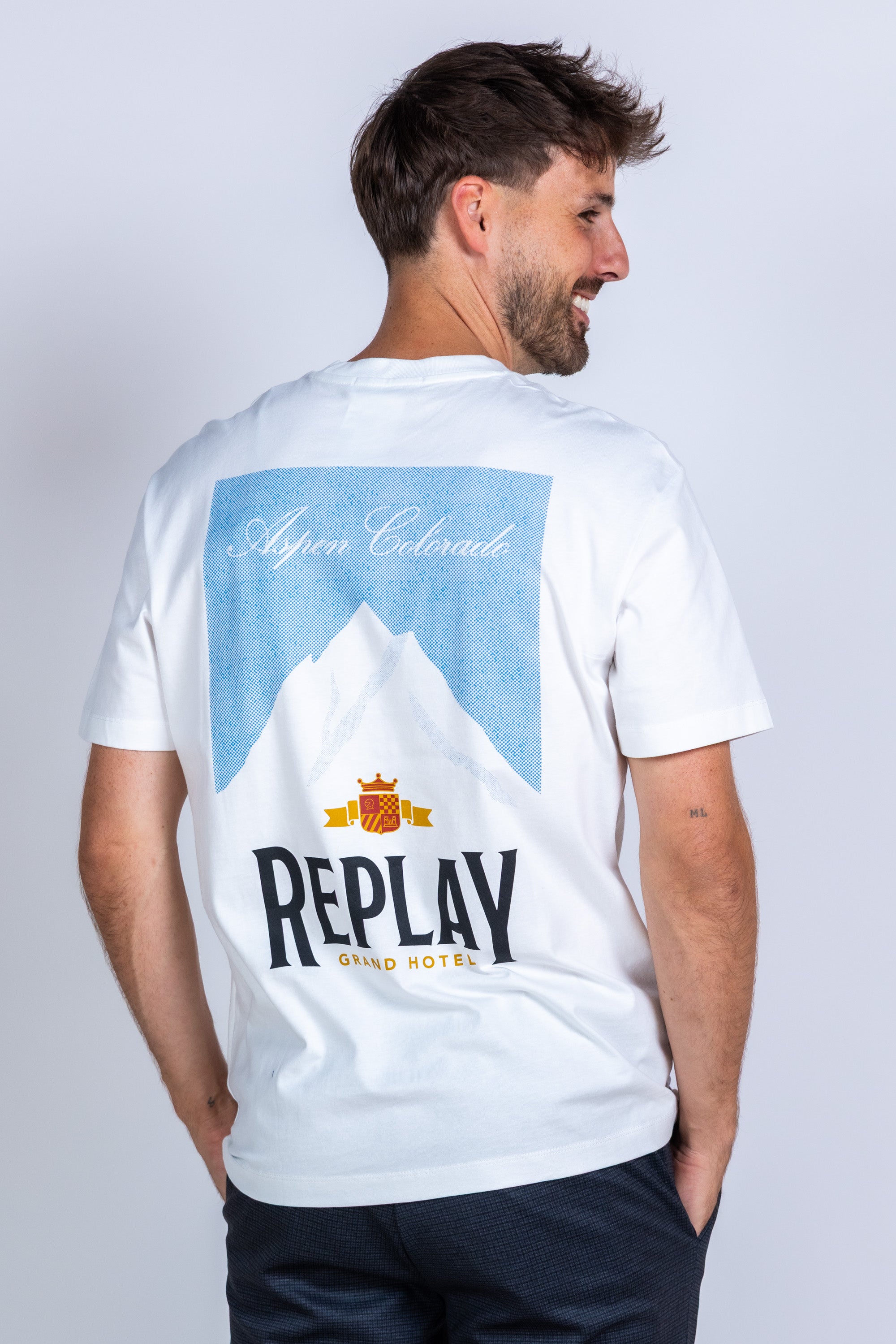T-shirt met print - Wit