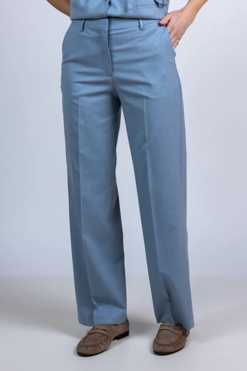 SELECTED SELECTED WIDE LISA16100507 Broek met rechte pijpen - Bleu