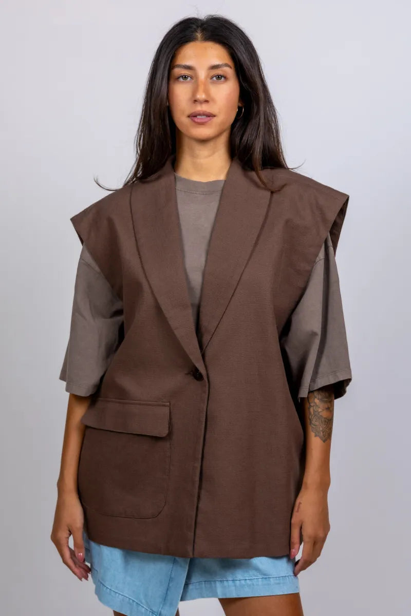 STUDIO CLIQUE STUDIO CLIQUE TAYLOR STUDIO CLIQUE TAYLOR Gilet met knopen - Bruin