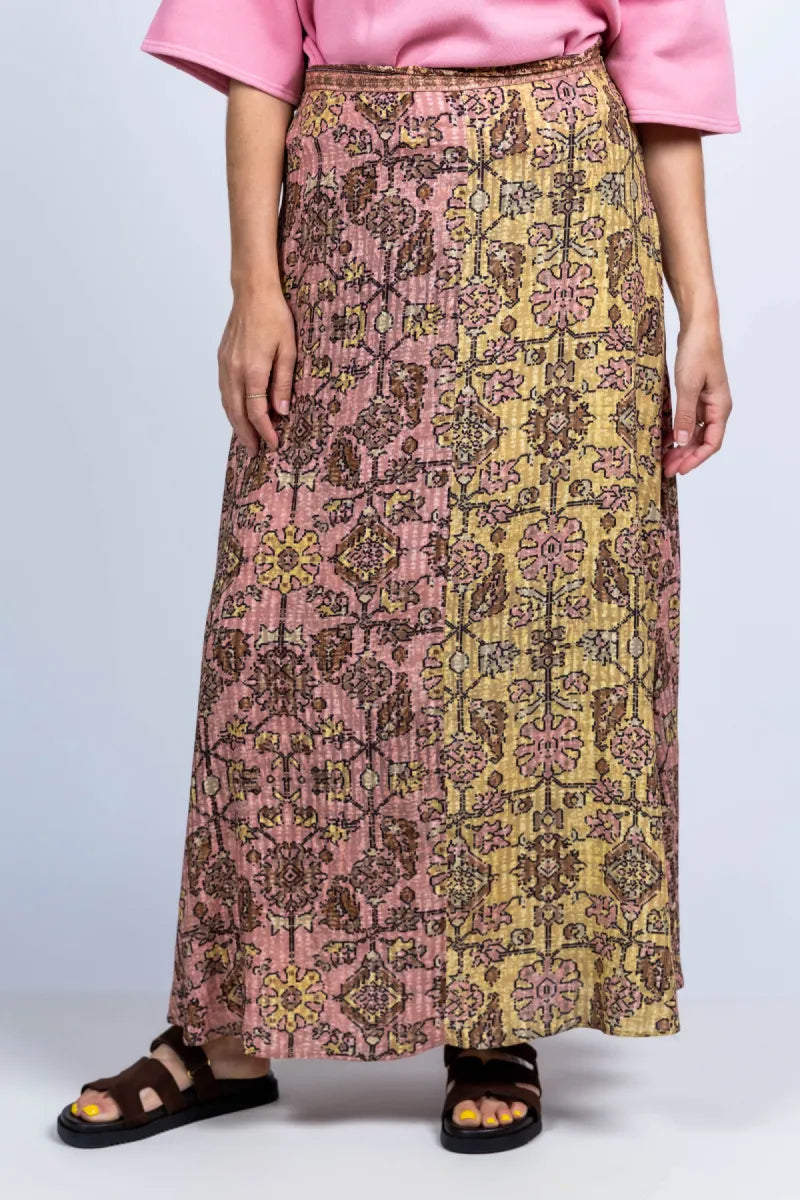 BA&SH BA&SH PARIO SKIRT Rok met print - Geel