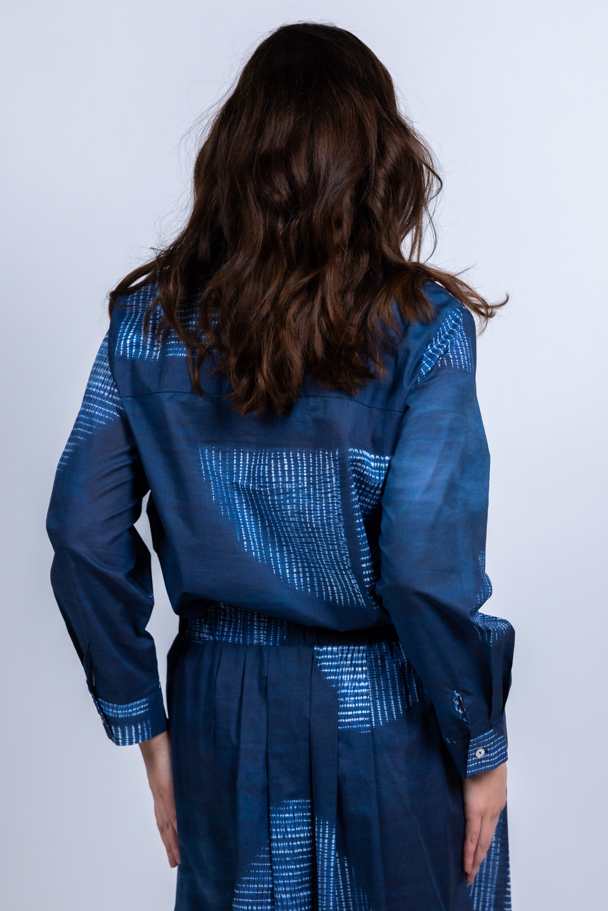 Blouse met print - Marine