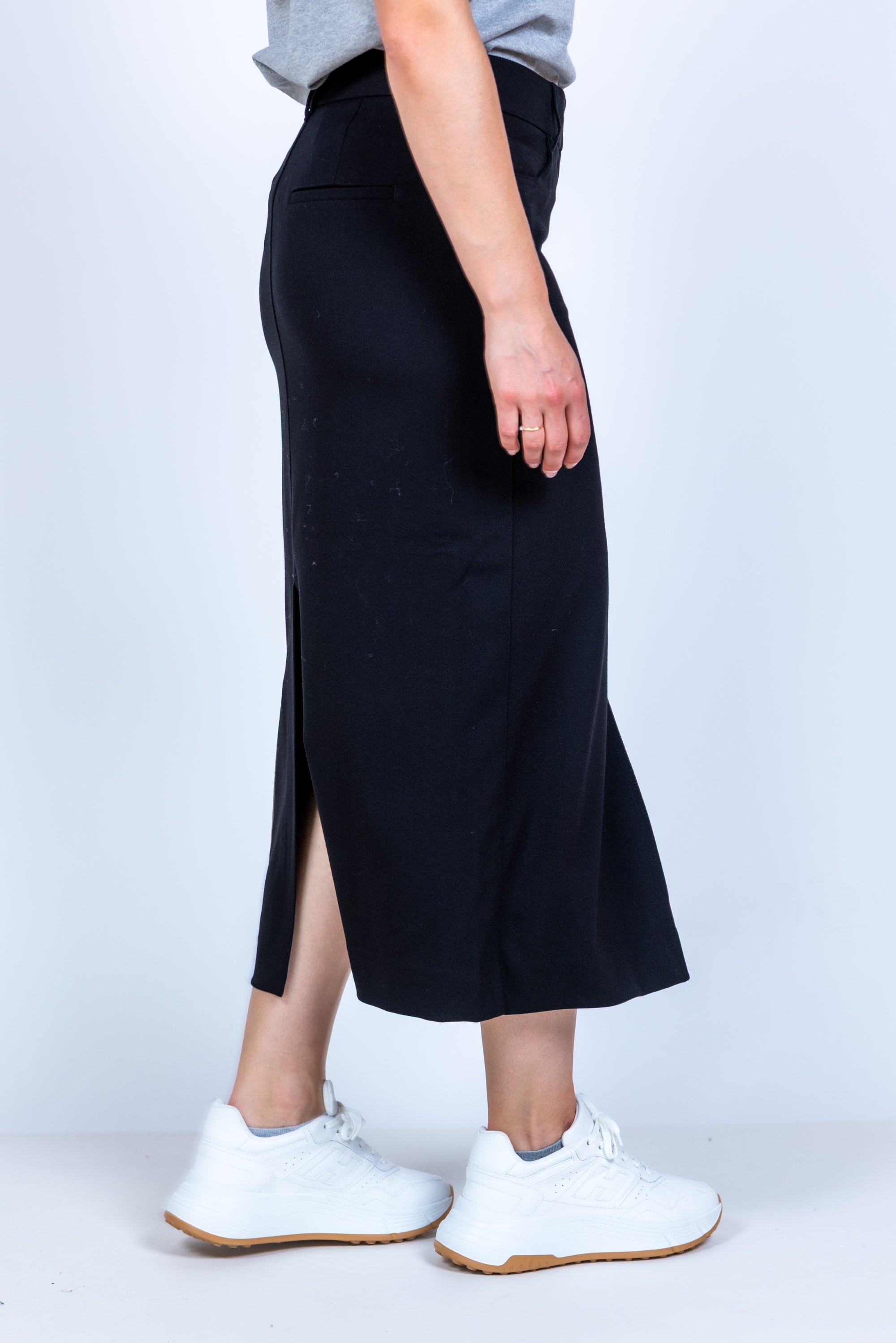 Rok met split - Zwart