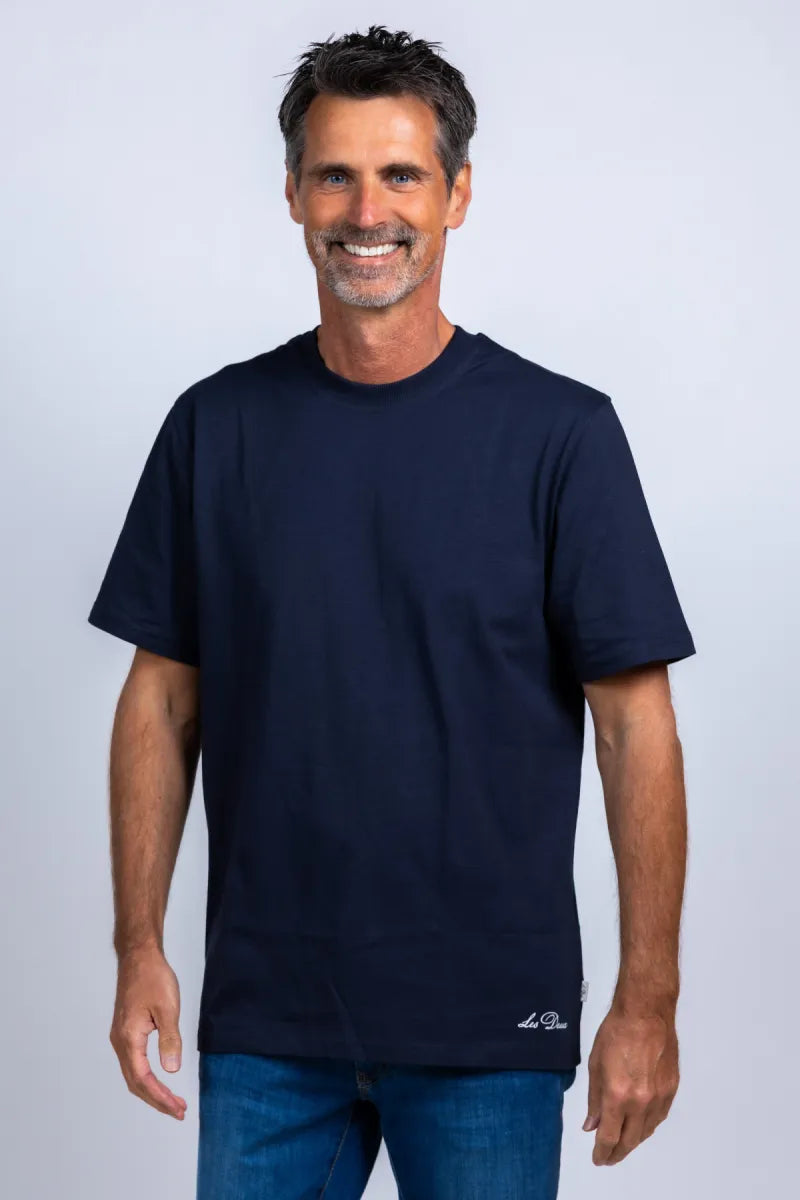LES DEUX H LES DEUX H 1001565 T-shirt met ronde hals - Marine