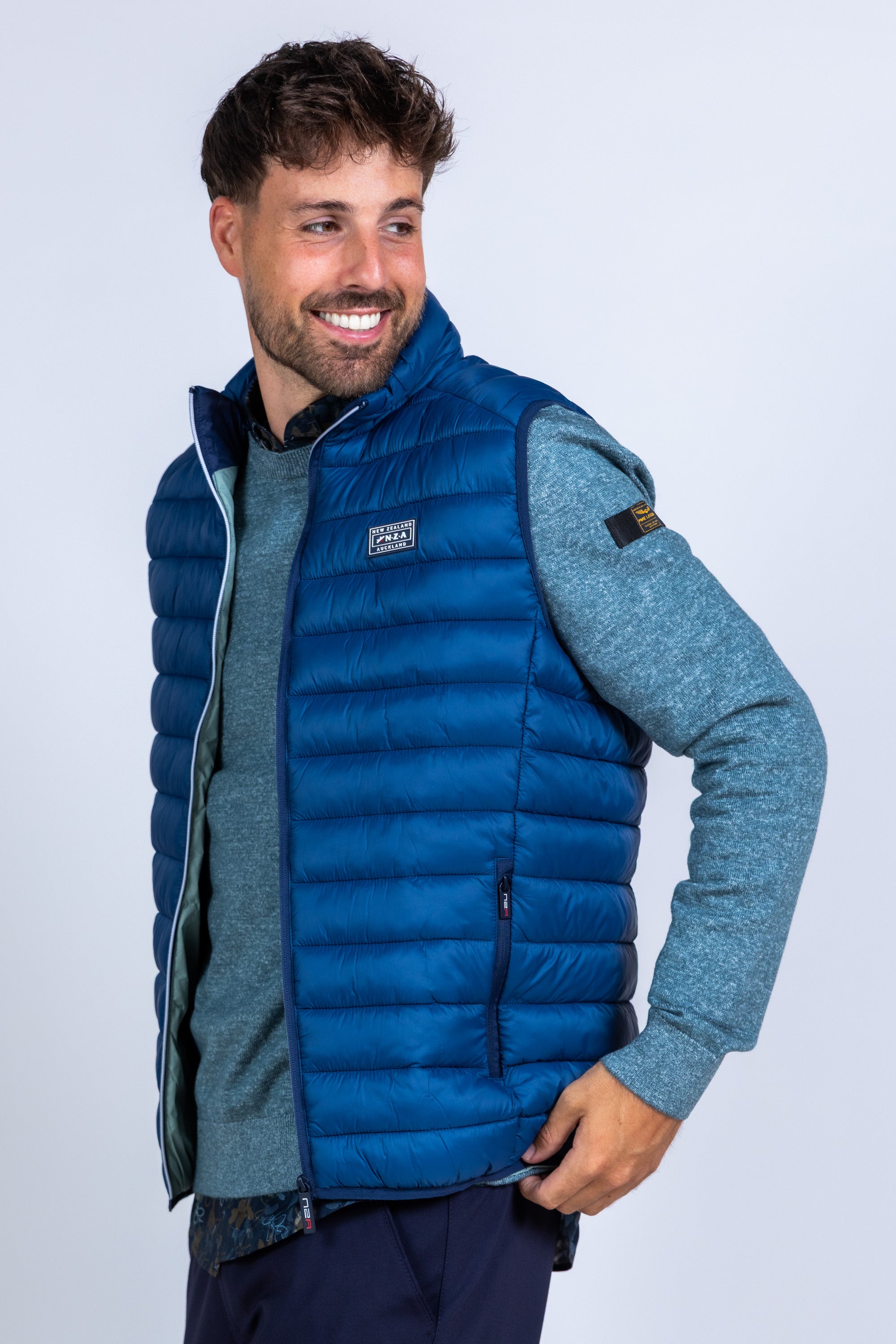 Bodywarmer met ritssluiting - French blue