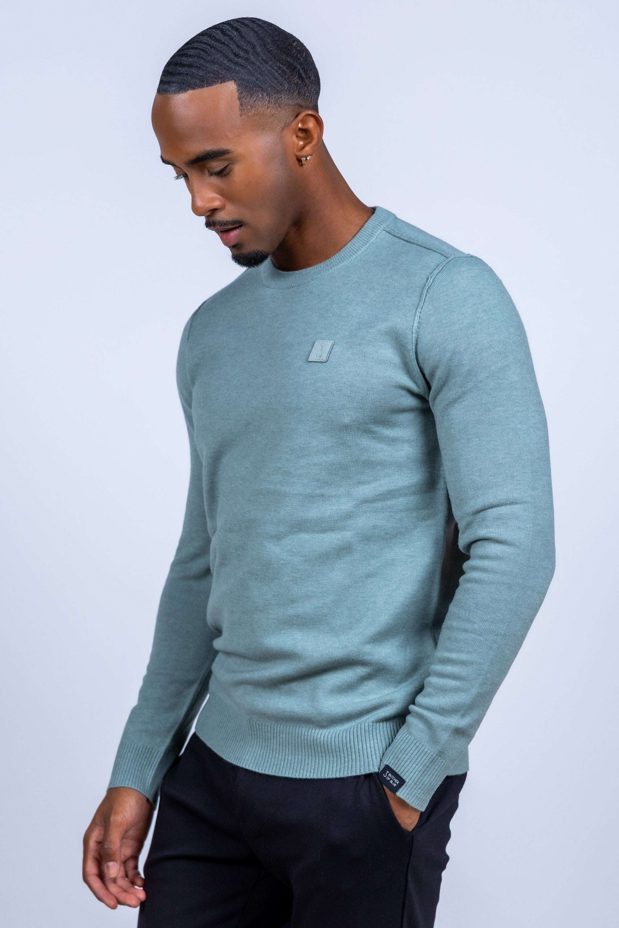 Trui met ronde hals - Mint