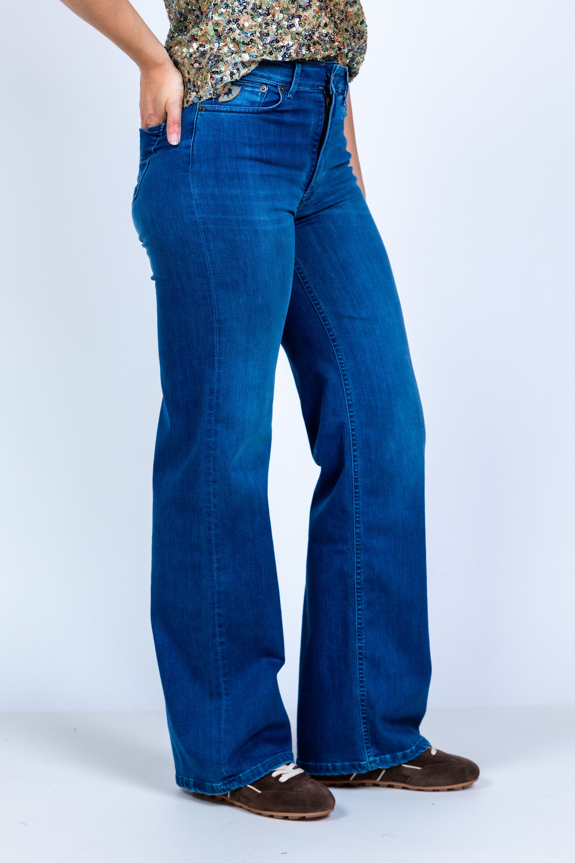 Jeans met wijde pijpen - Jeans