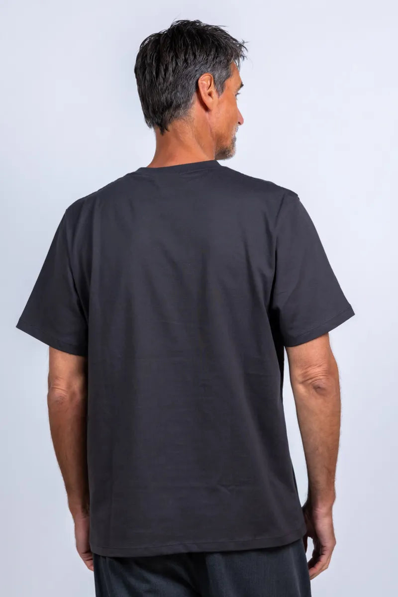LES DEUX H LES DEUX H 1001004 T-shirt met print - Antraciet