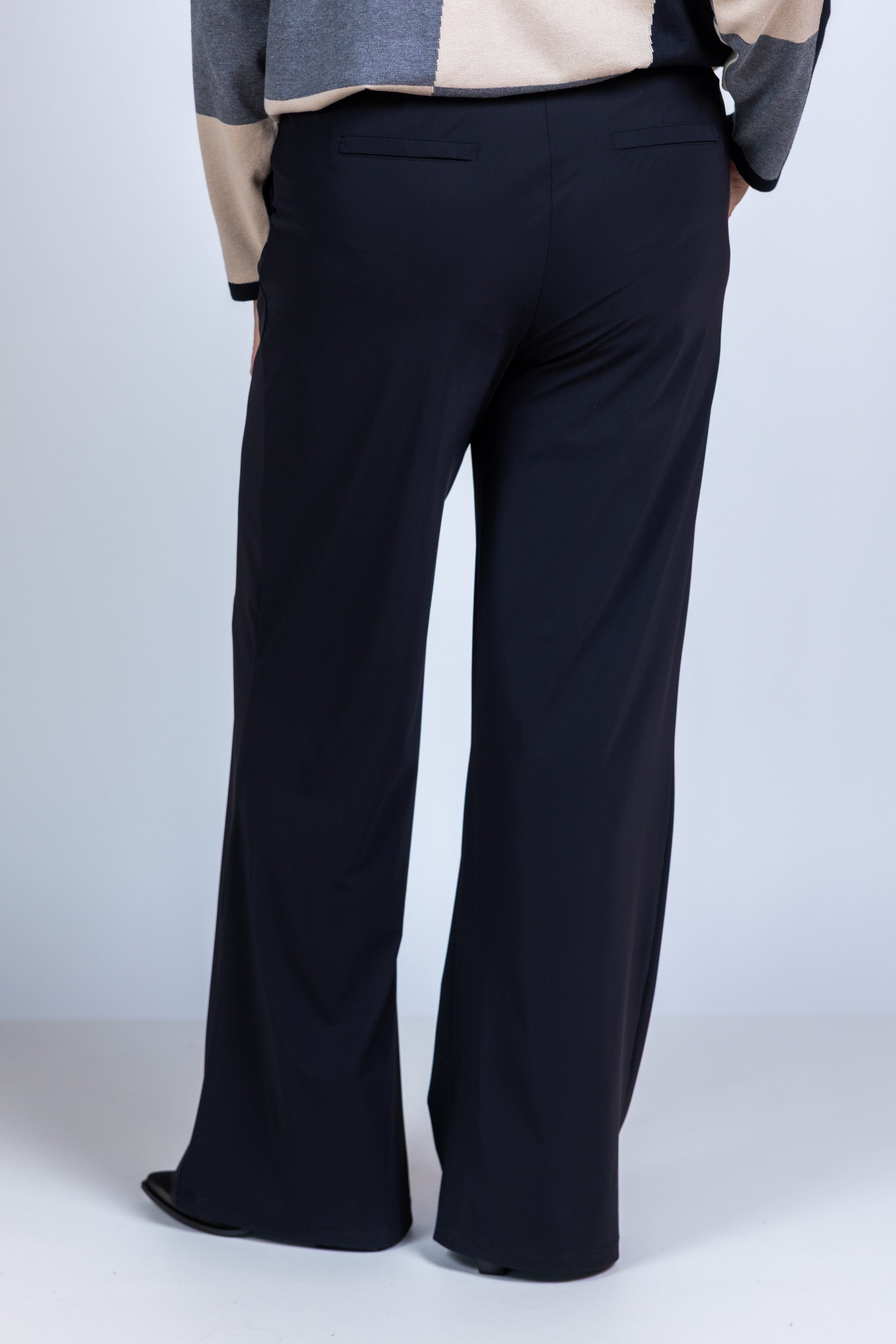 Broek met wijde pijpen - Zwart