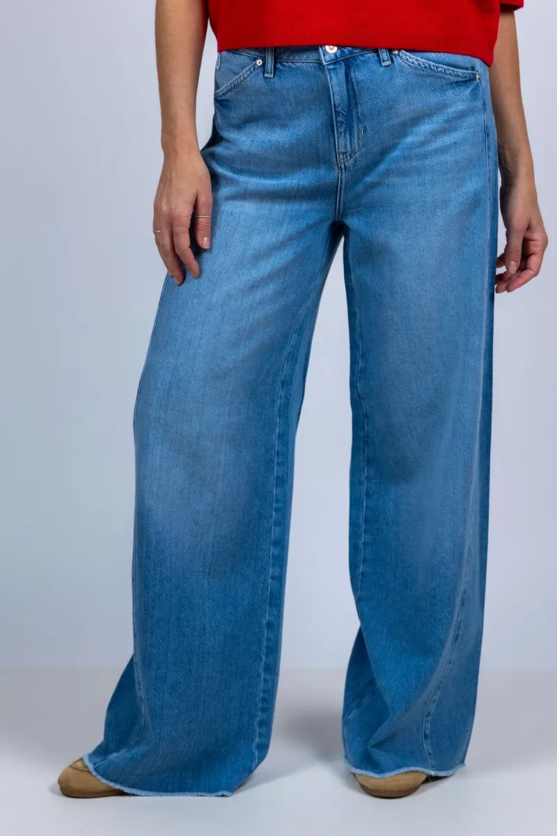 RAFFAELLO ROSSI RAFFAELLO ROSSI 9382 SENNA P Wijde jeans - Licht jeans